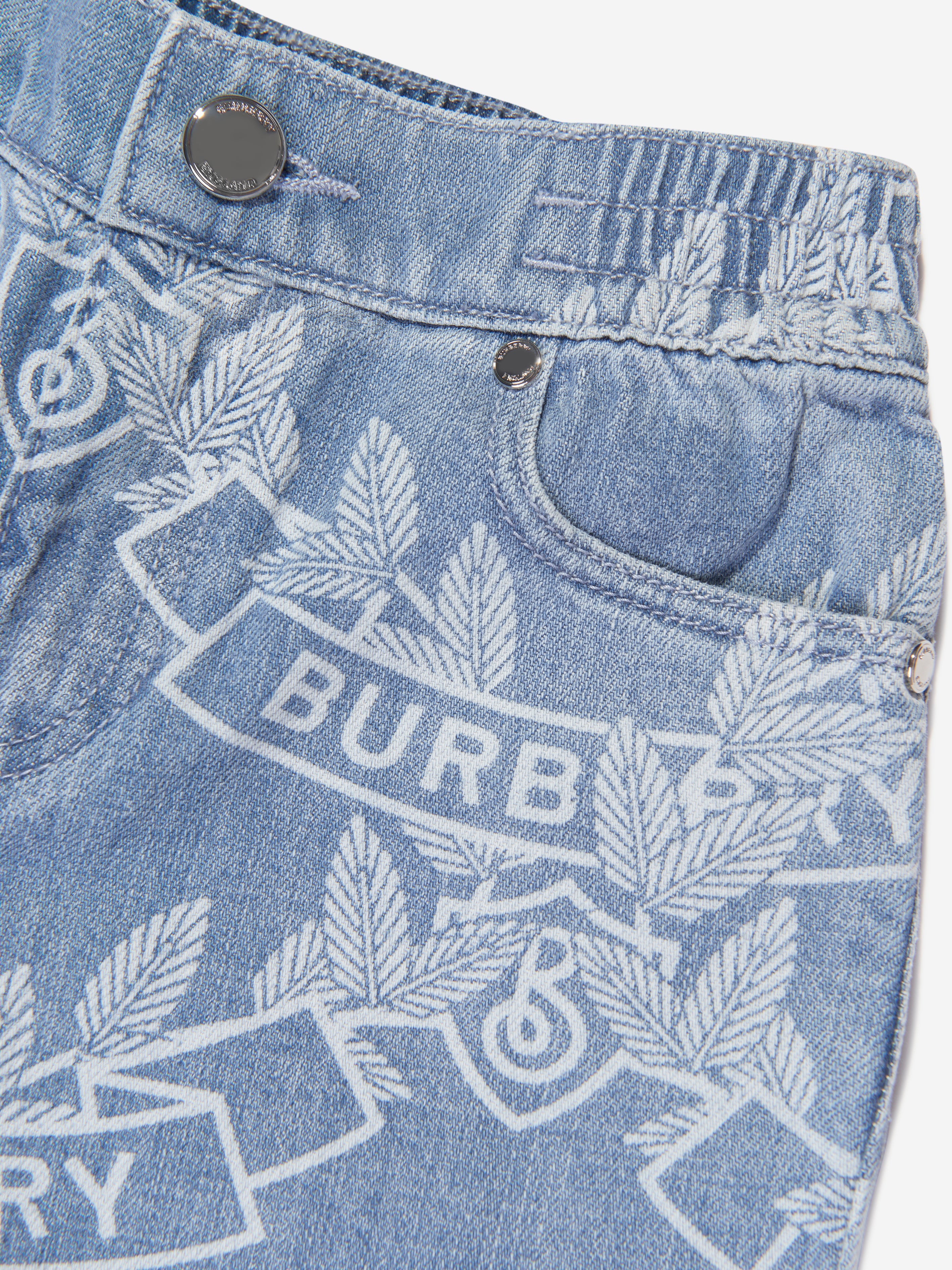 Boys Castiel Crest Shorts in Blue