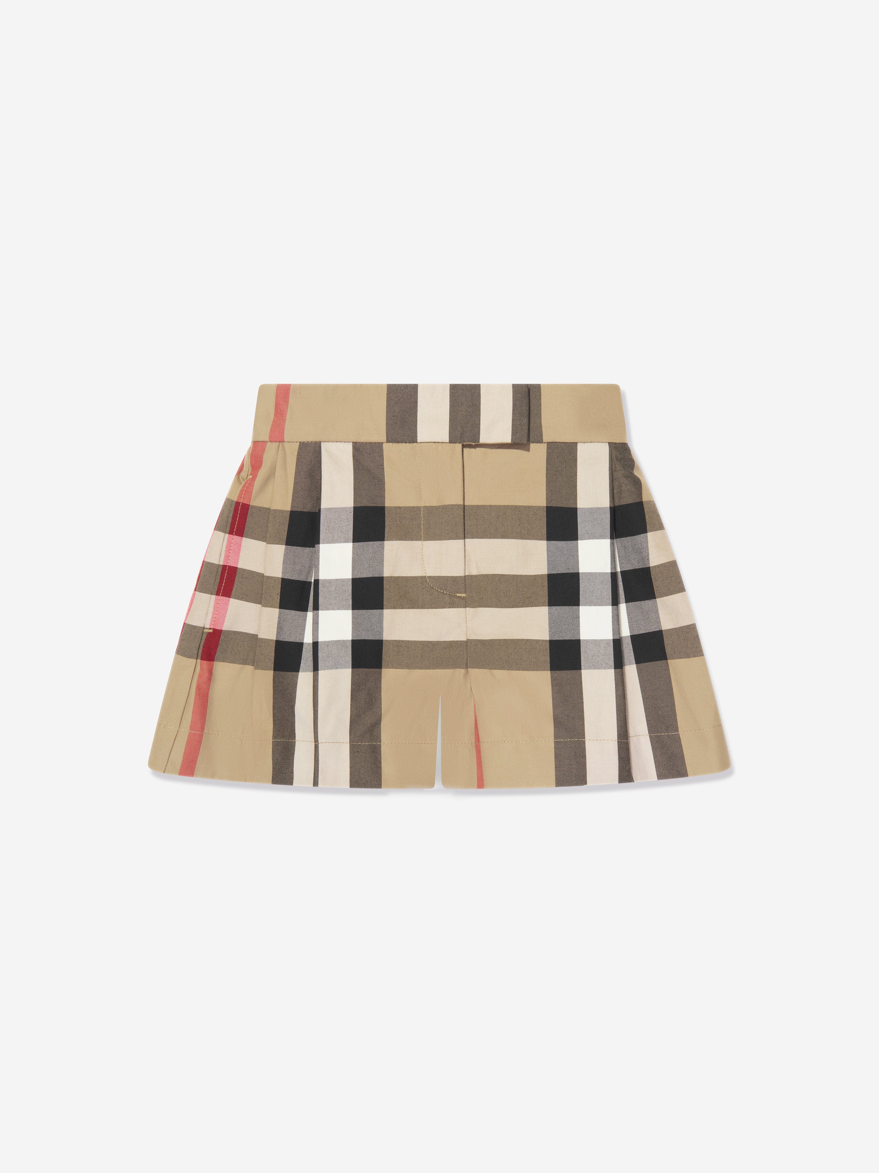Girls Nicoletta Shorts in Archive Check Beige