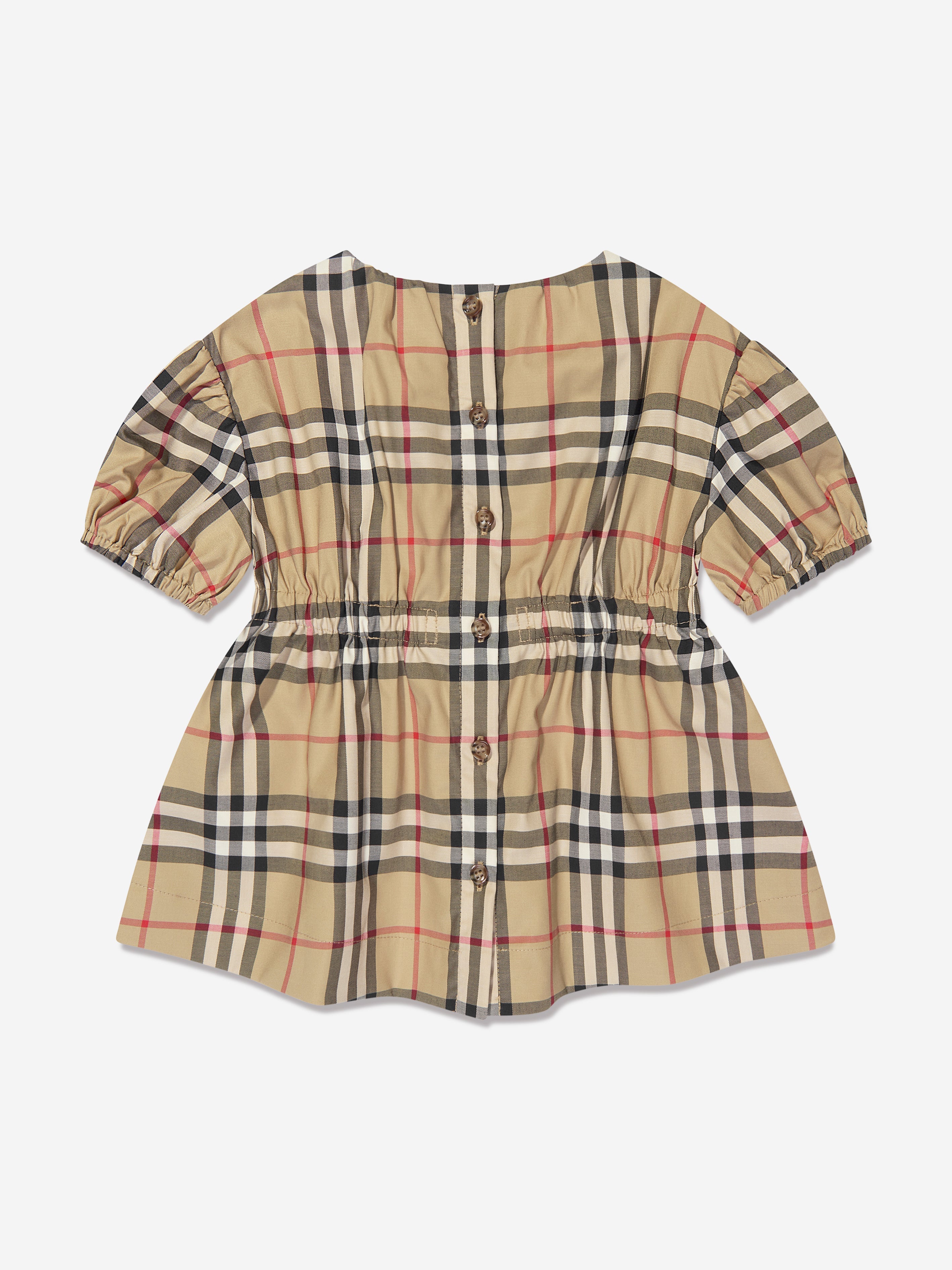 Baby Girls Shelley Dress in Archive Beige Check