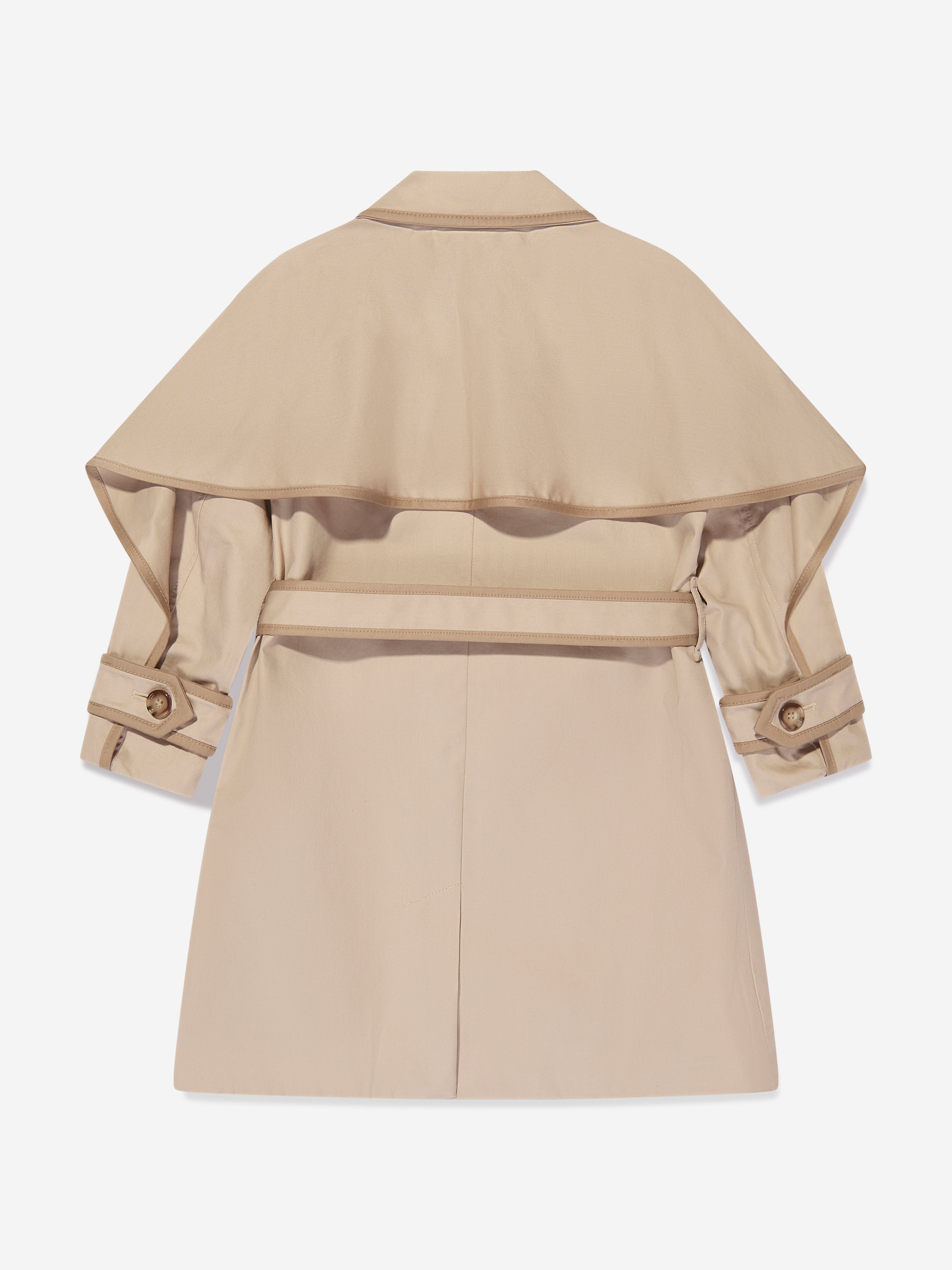 Girls Millicent Long Coat in Soft Fawn