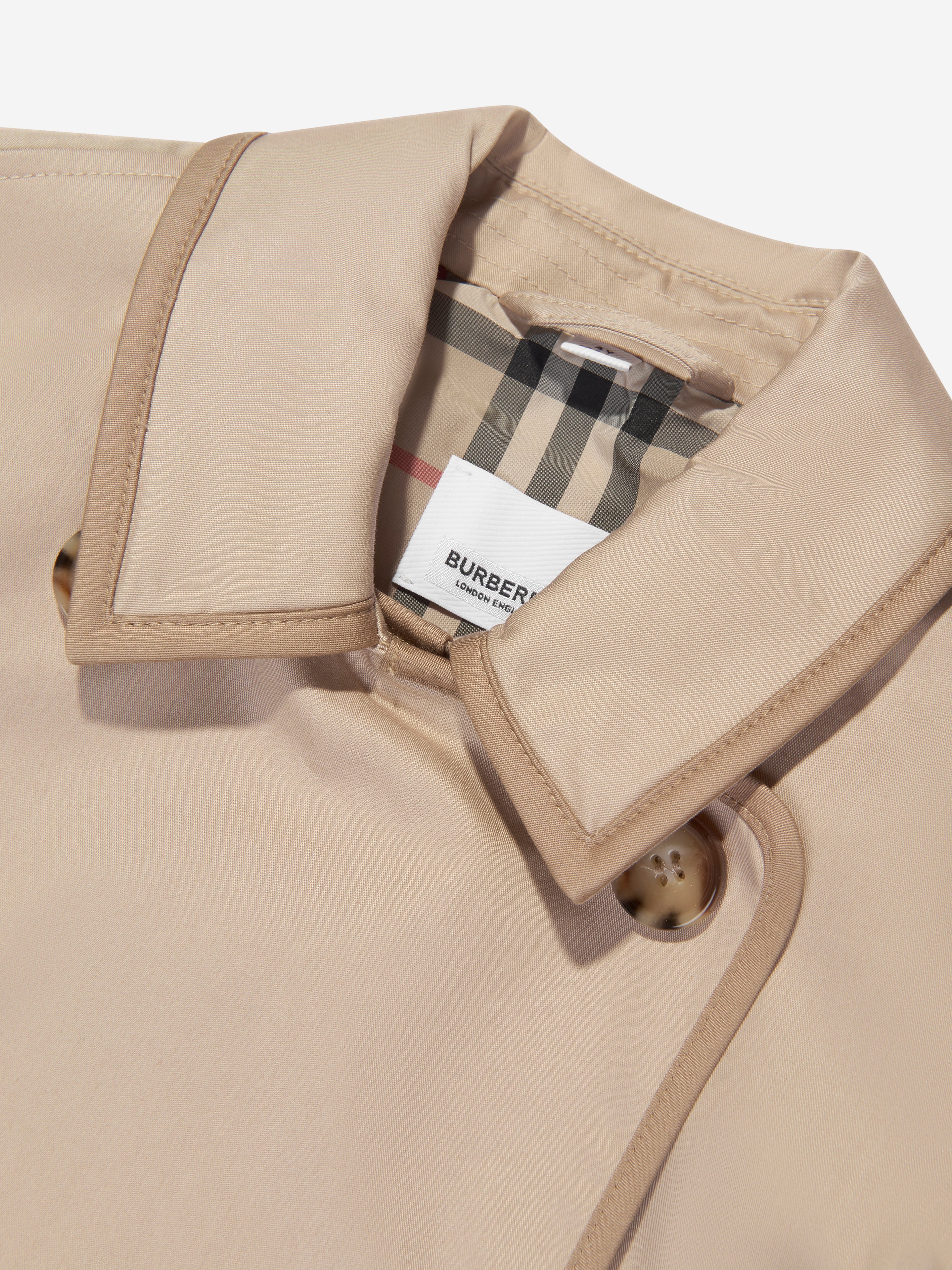 Girls Millicent Long Coat in Soft Fawn