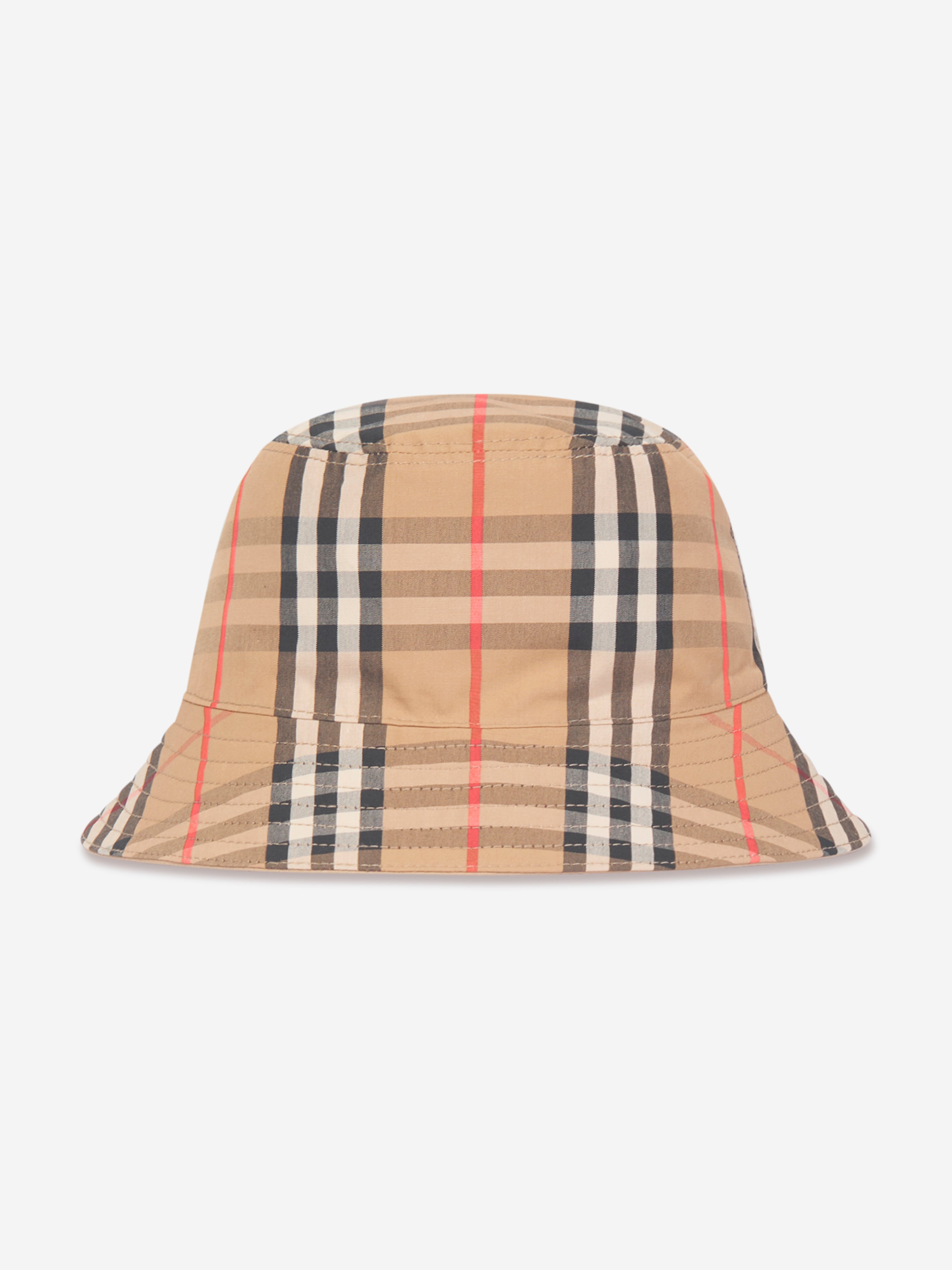 Kids Reversible Bucket Hat in Beige