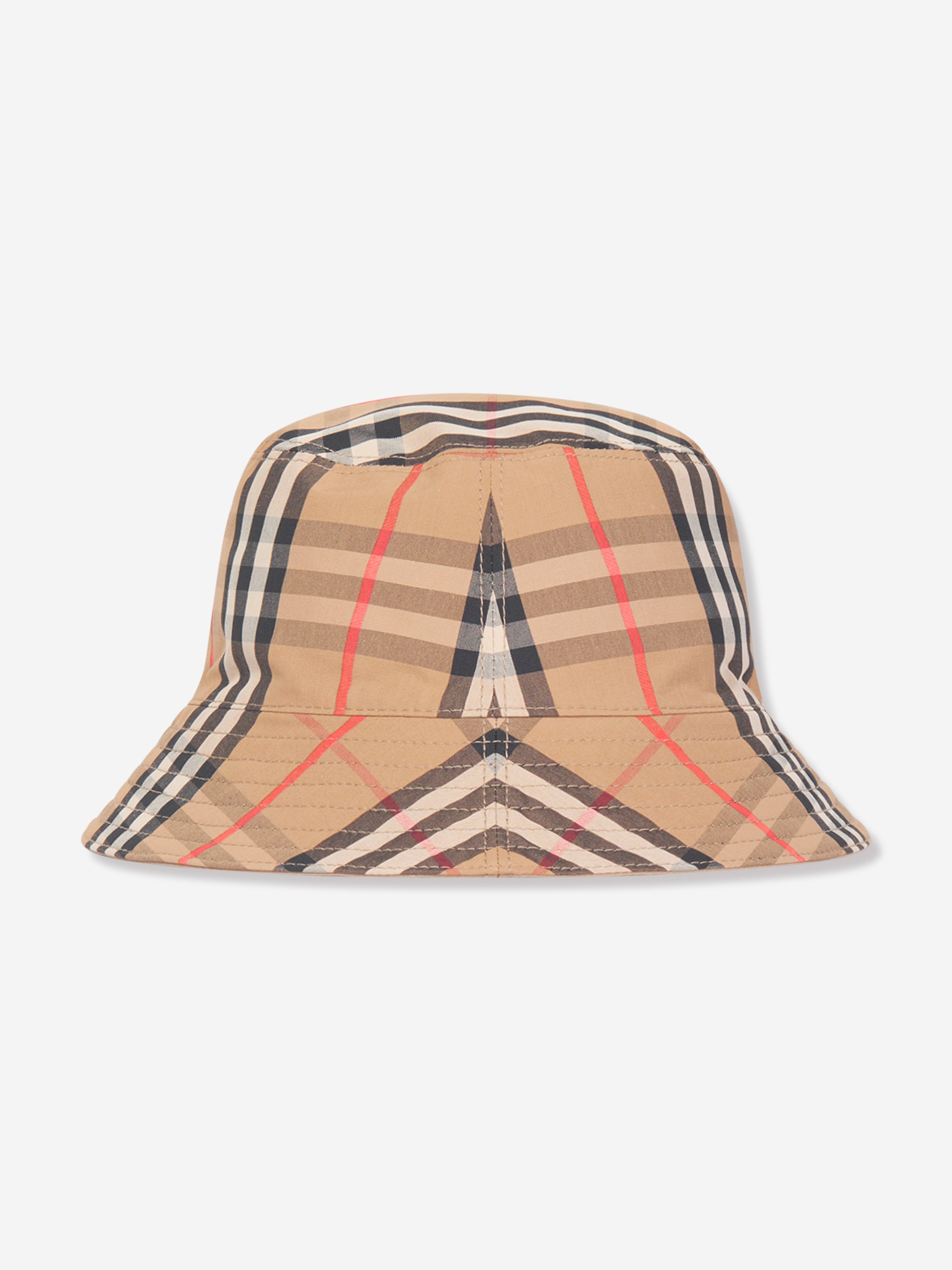 Kids Reversible Bucket Hat in Beige