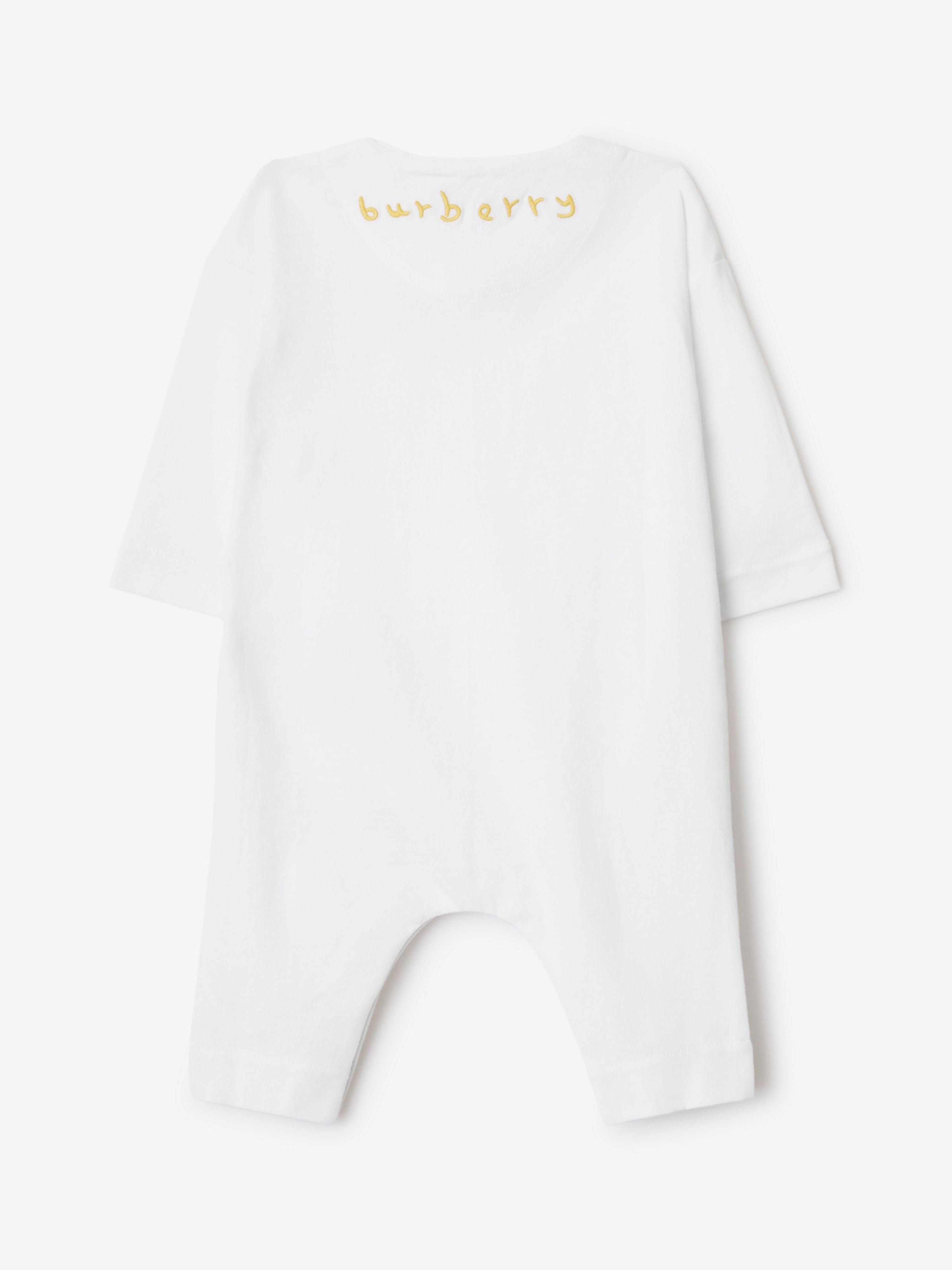 Baby Rizzo Duck Babygrow in White