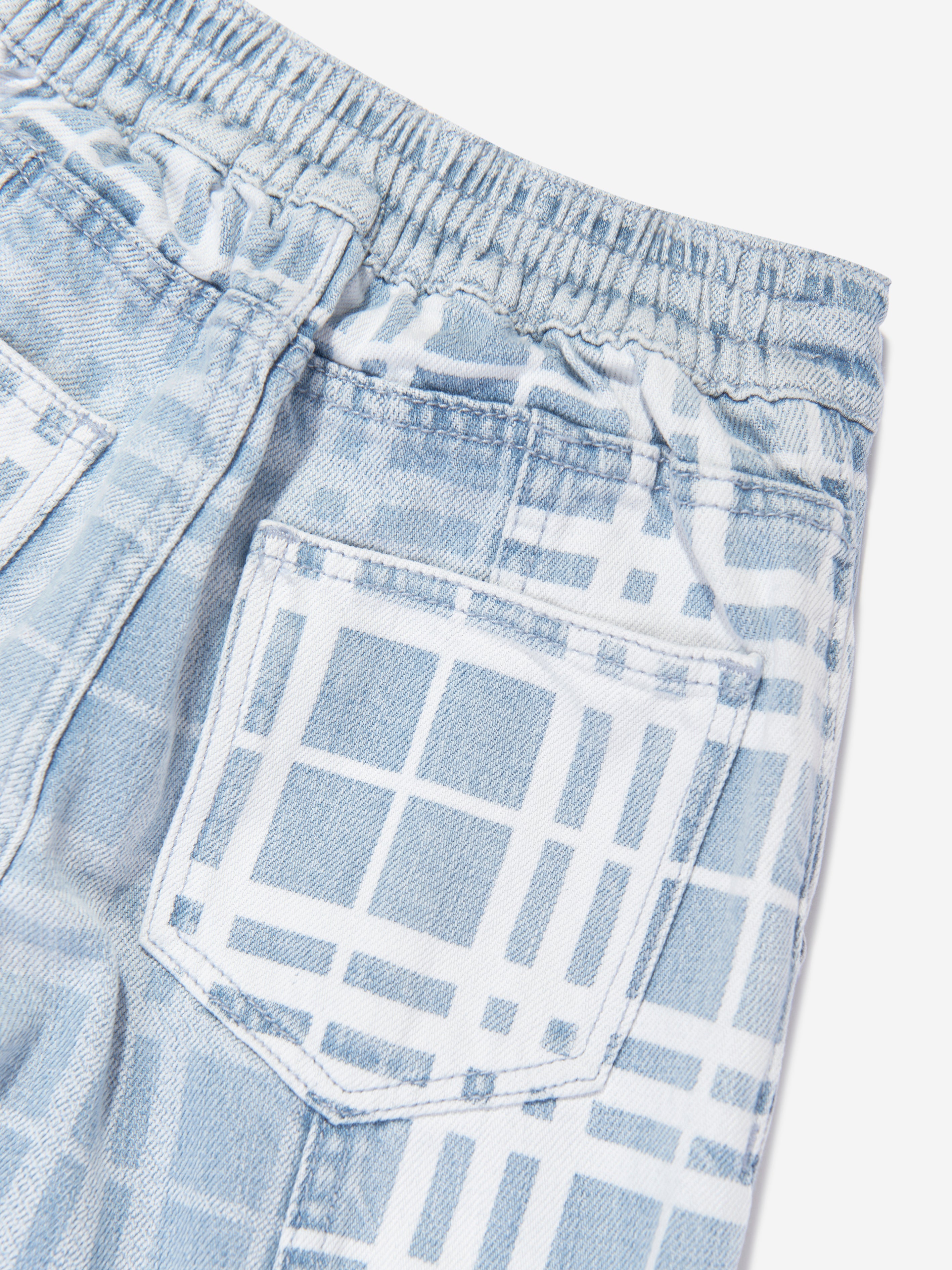 Girls Check Jasmine Trousers in Blue