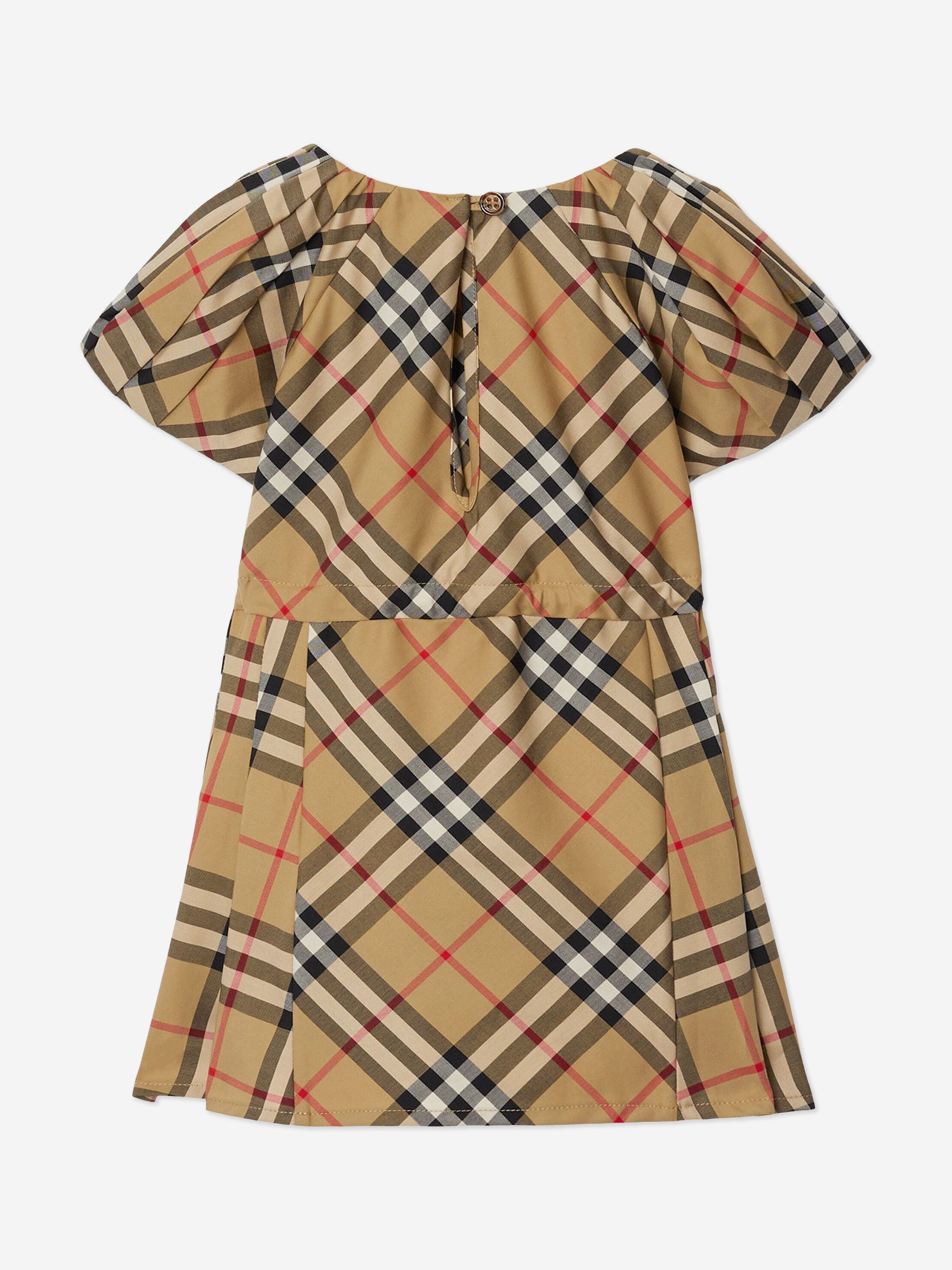 Baby Girls Archive Check Jada Dress in Beige