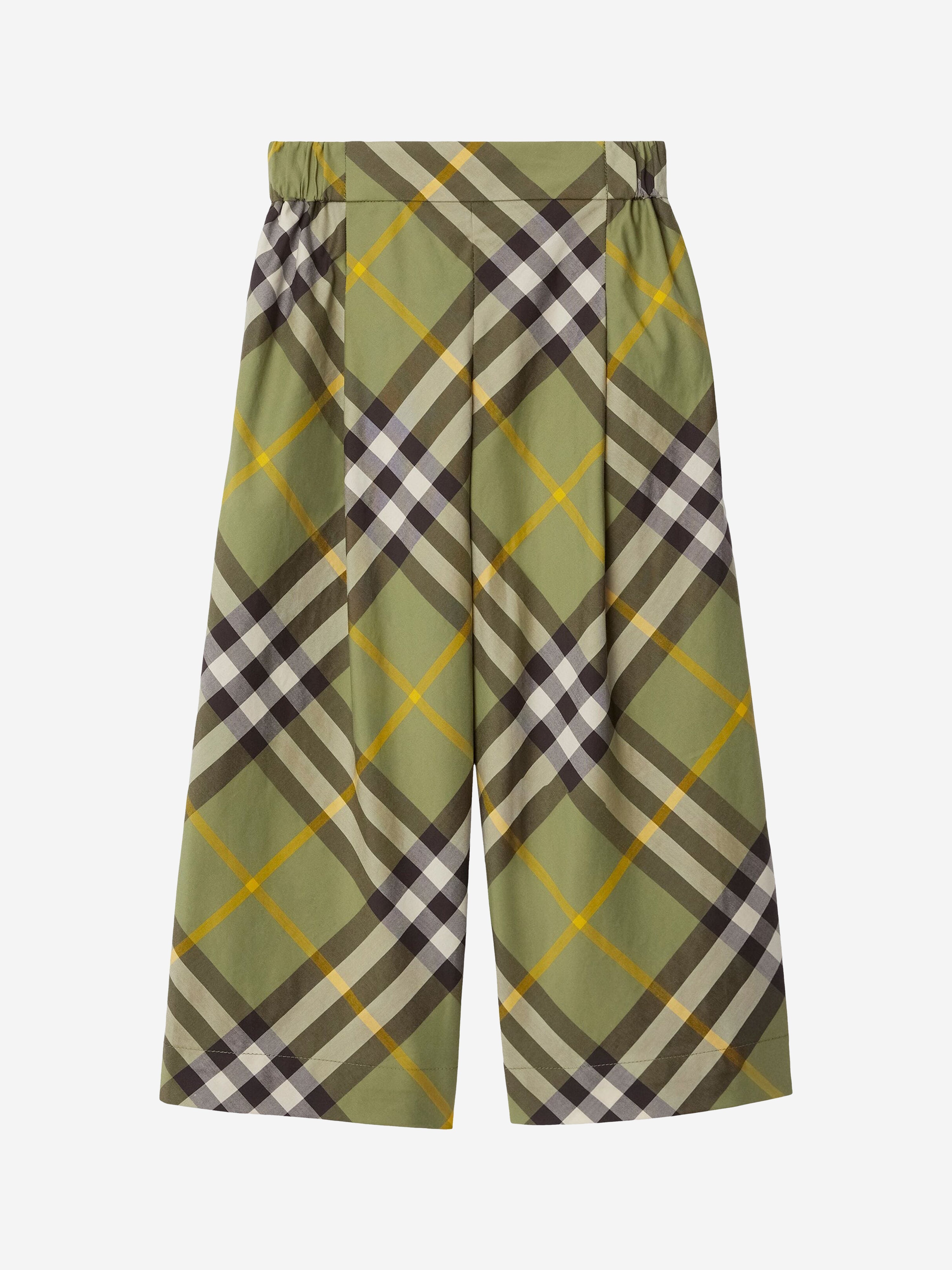 Girls Check Maya Trousers in Green