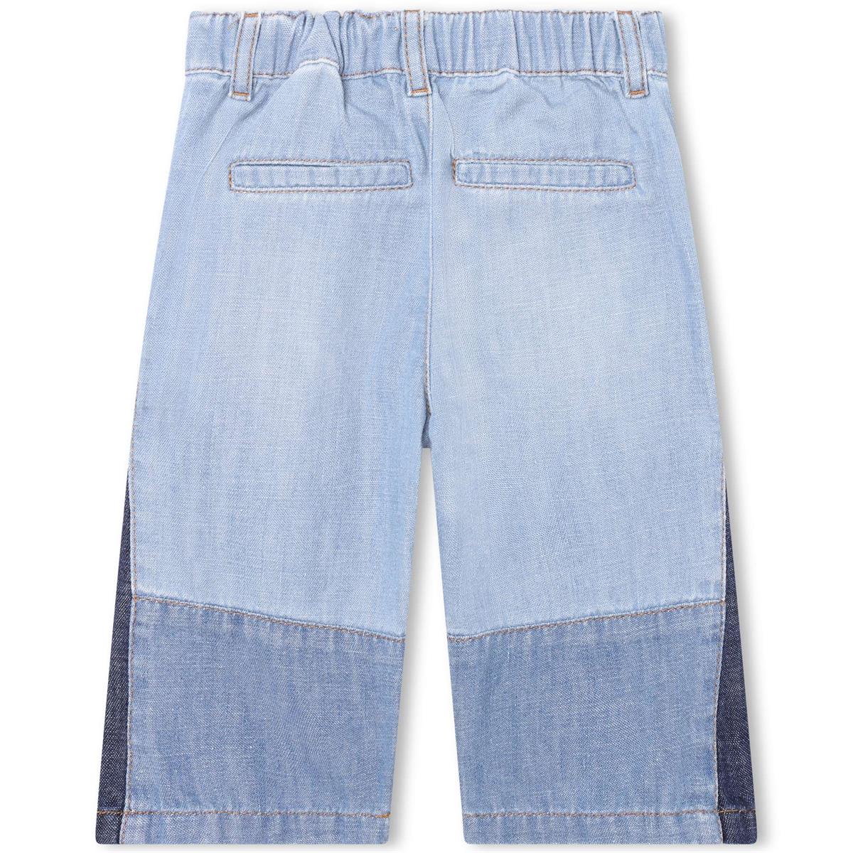 Baby Girls Blue Denim Trousers