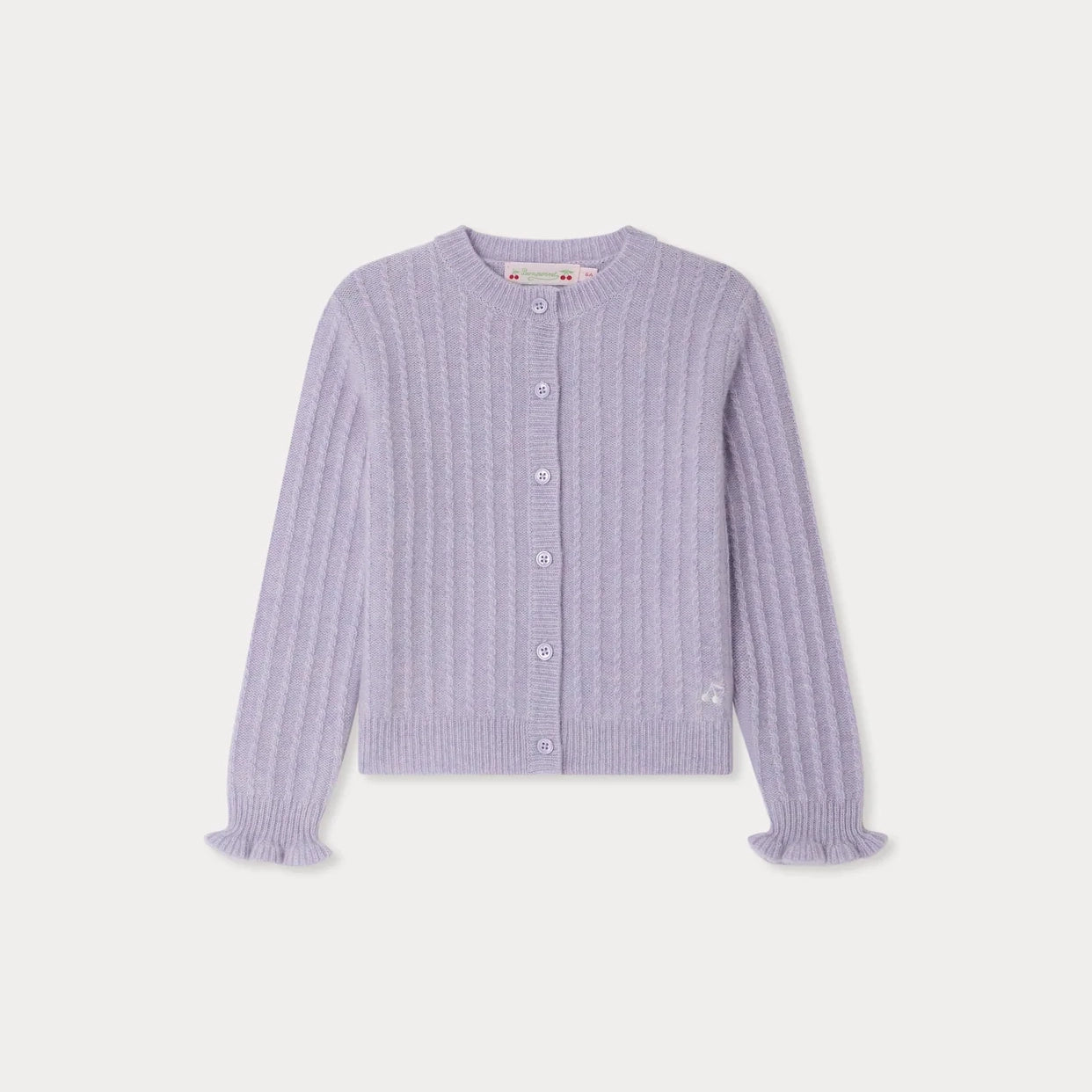 Girls Lilac Cashmere Cardigan