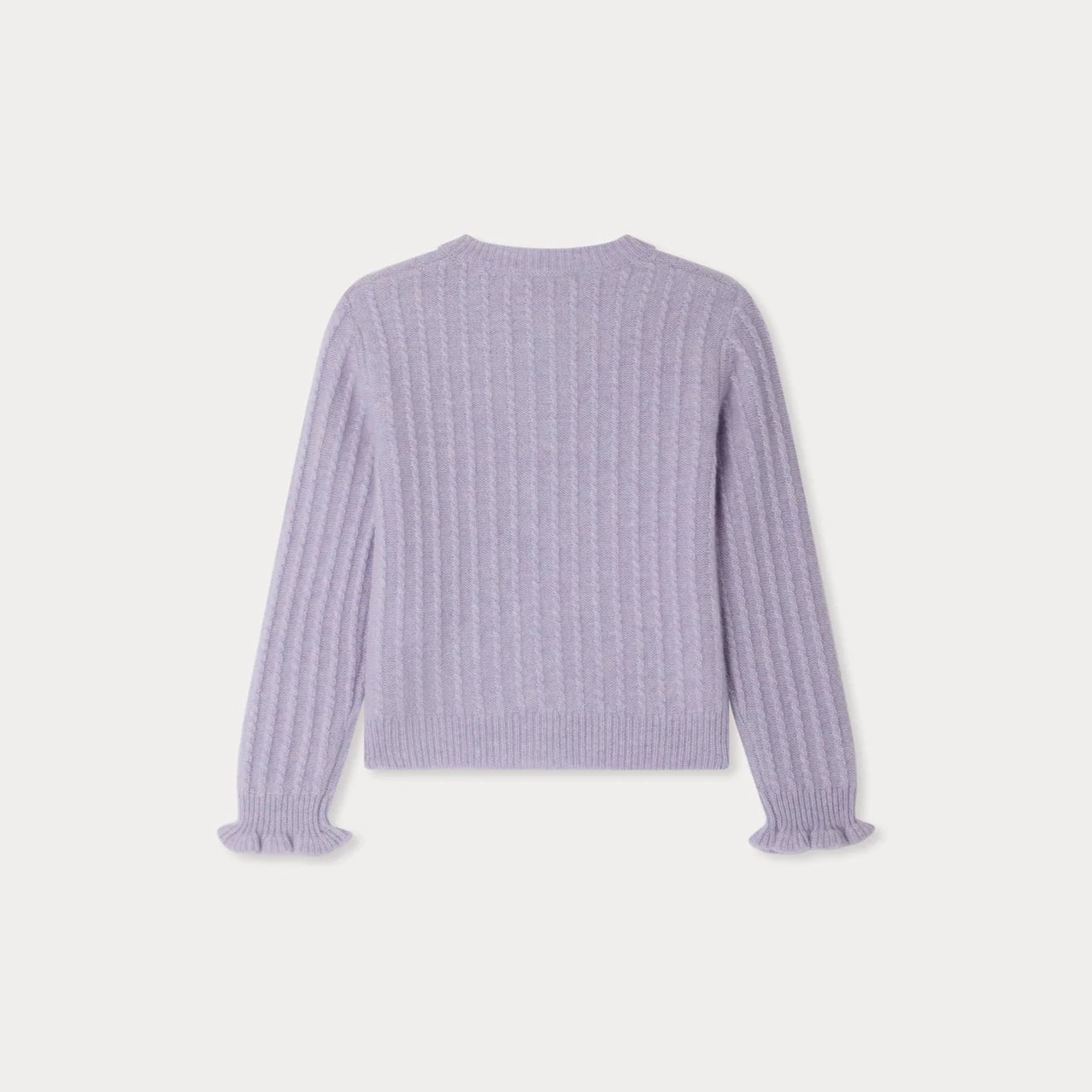Girls Lilac Cashmere Cardigan