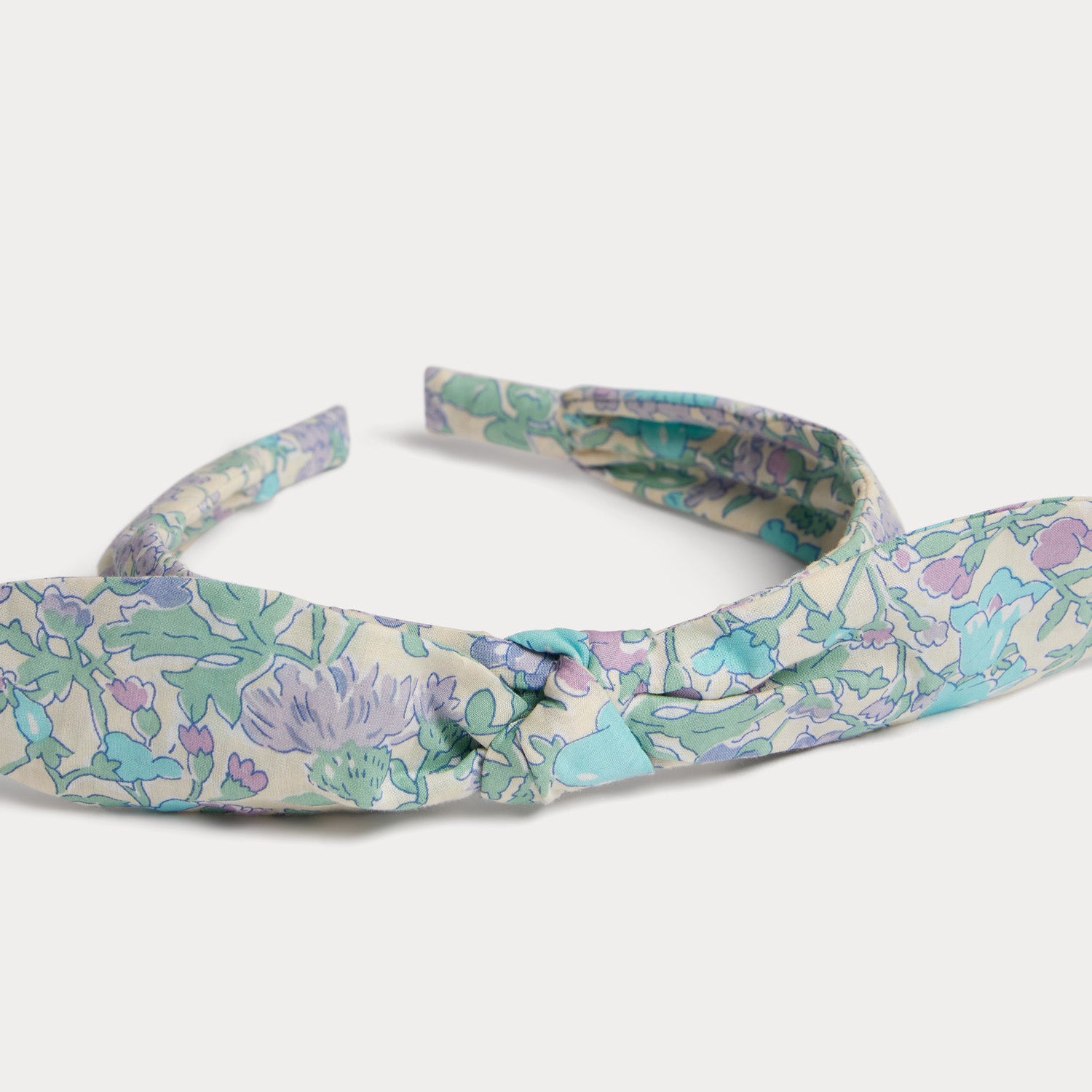 Girls Green Floral Headband