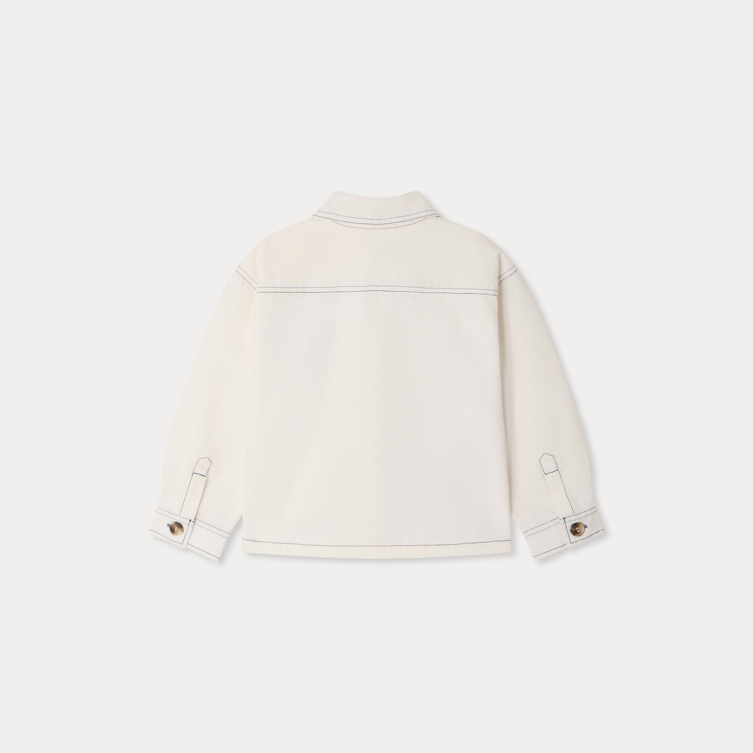 Girls White Denim Jacket