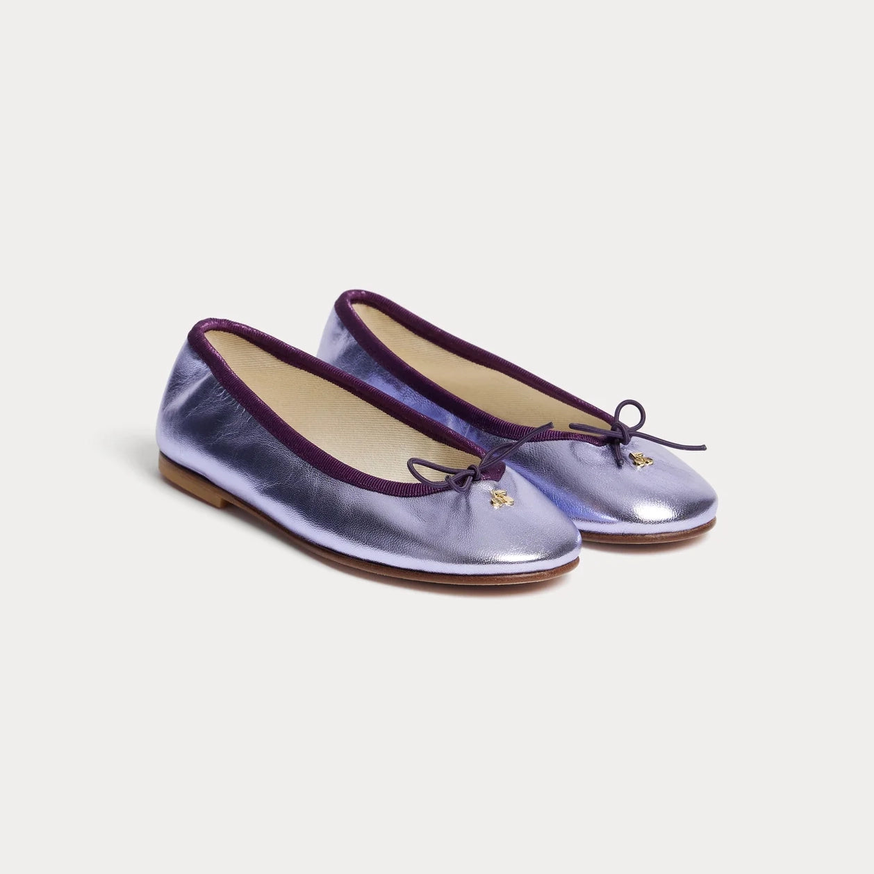 Girls Lilac Ballet Flat Shoes