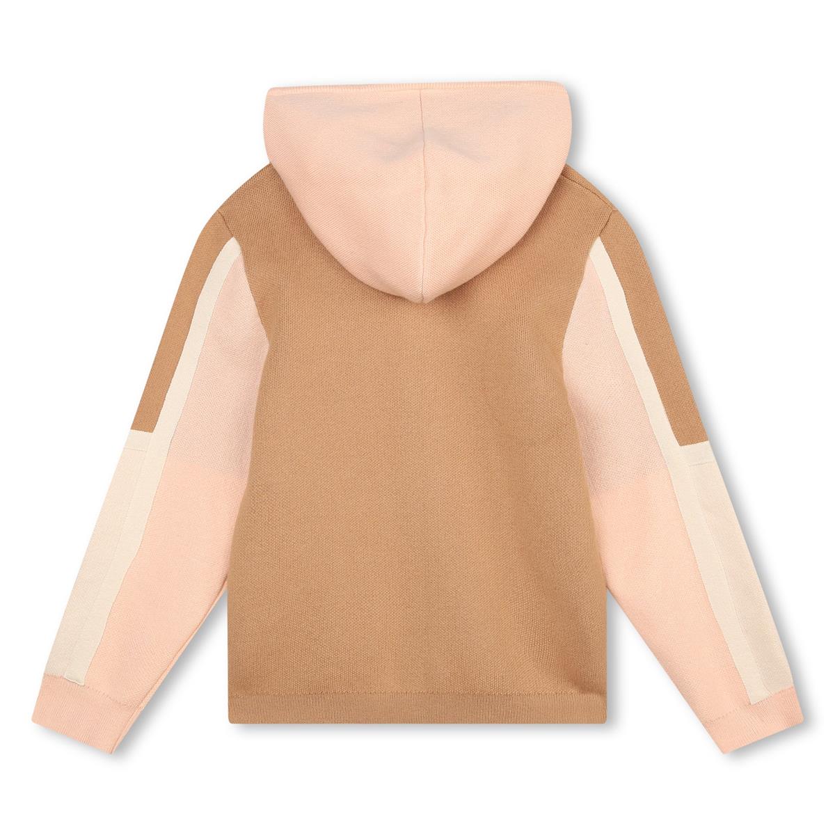 Girls Pink Zip-Up Top