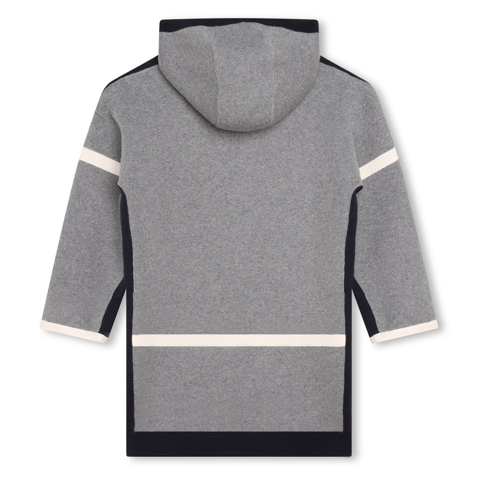 Girls Grey Hooded Coat