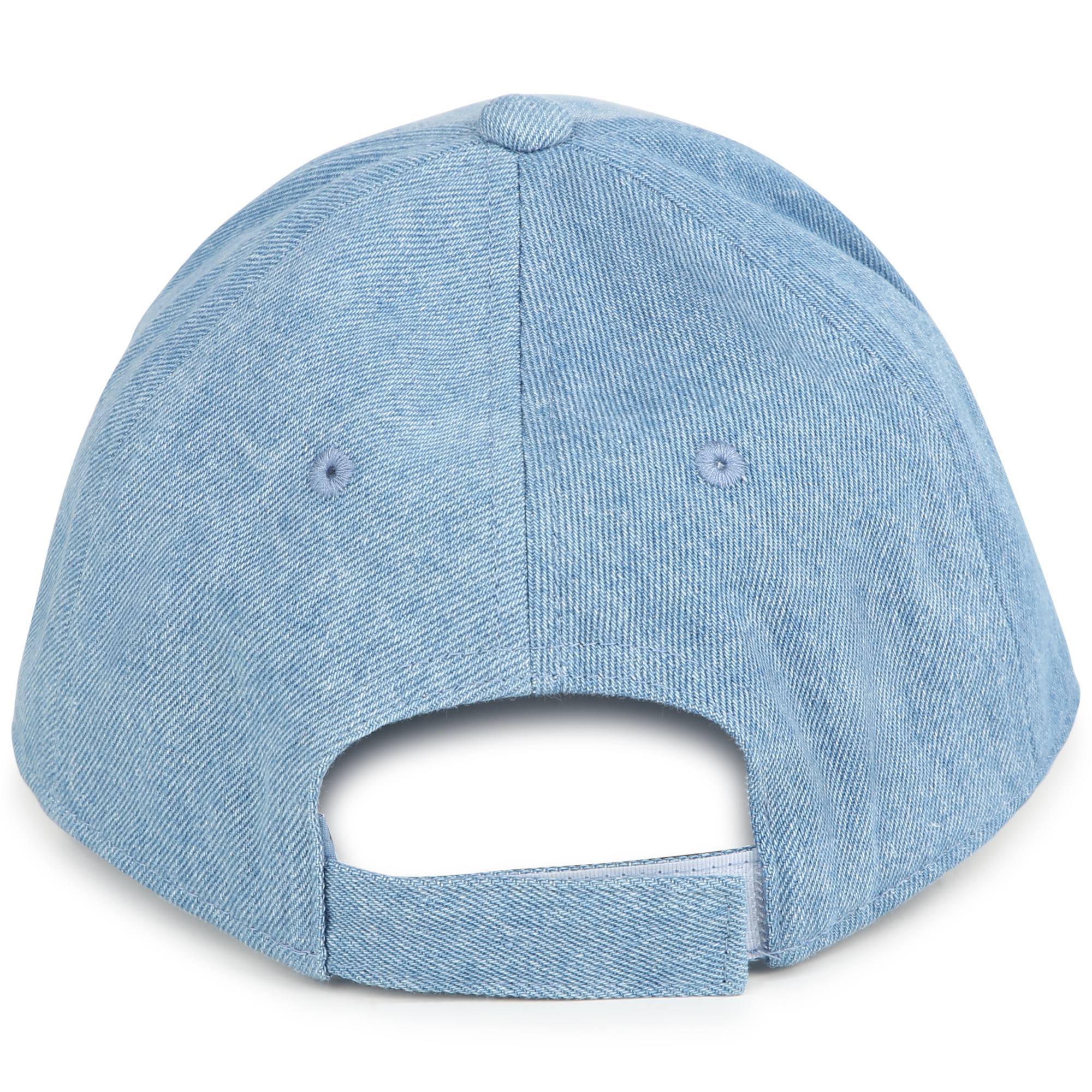 Girls Blue Denim Baseball Cap