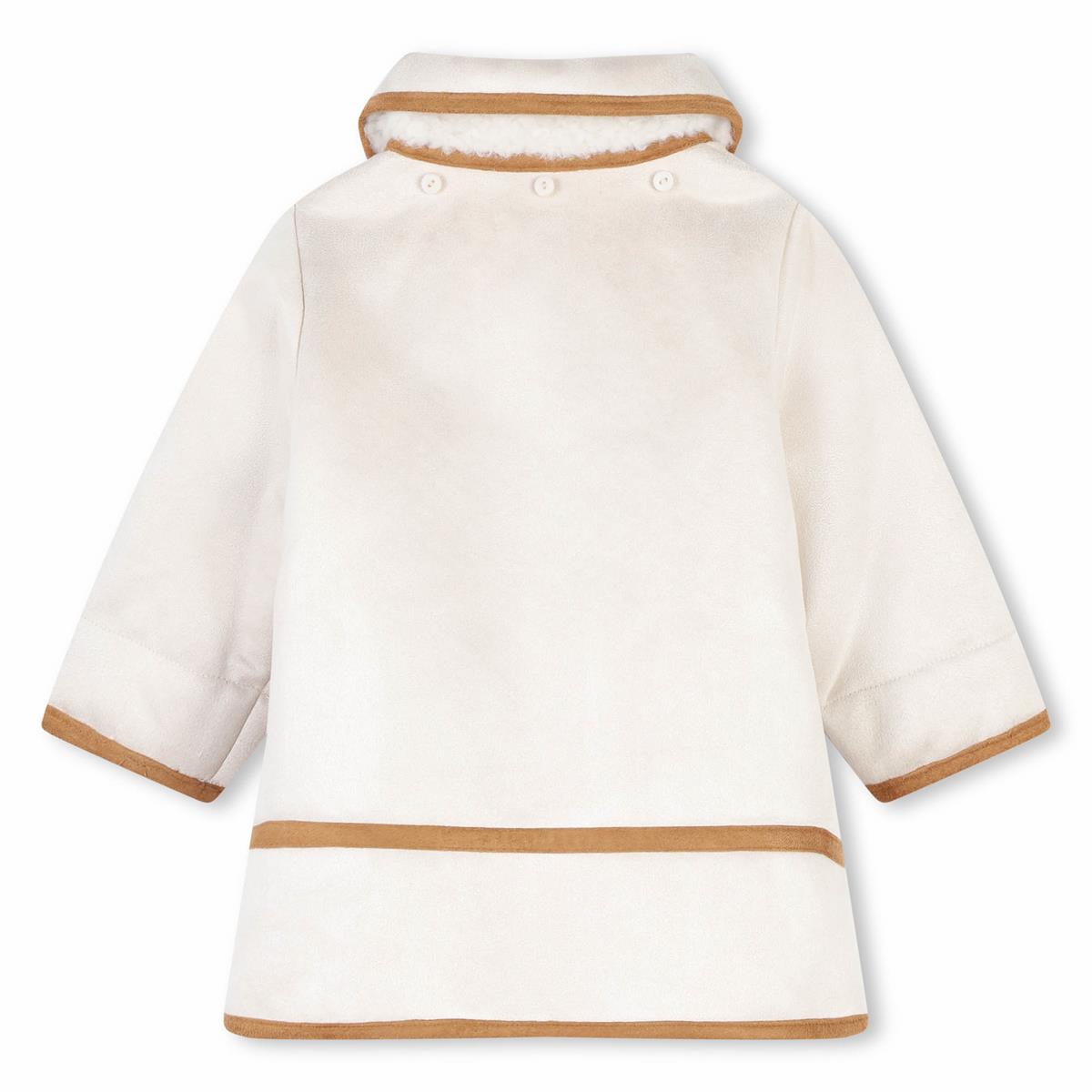 Baby Girls Beige Hooded Coat