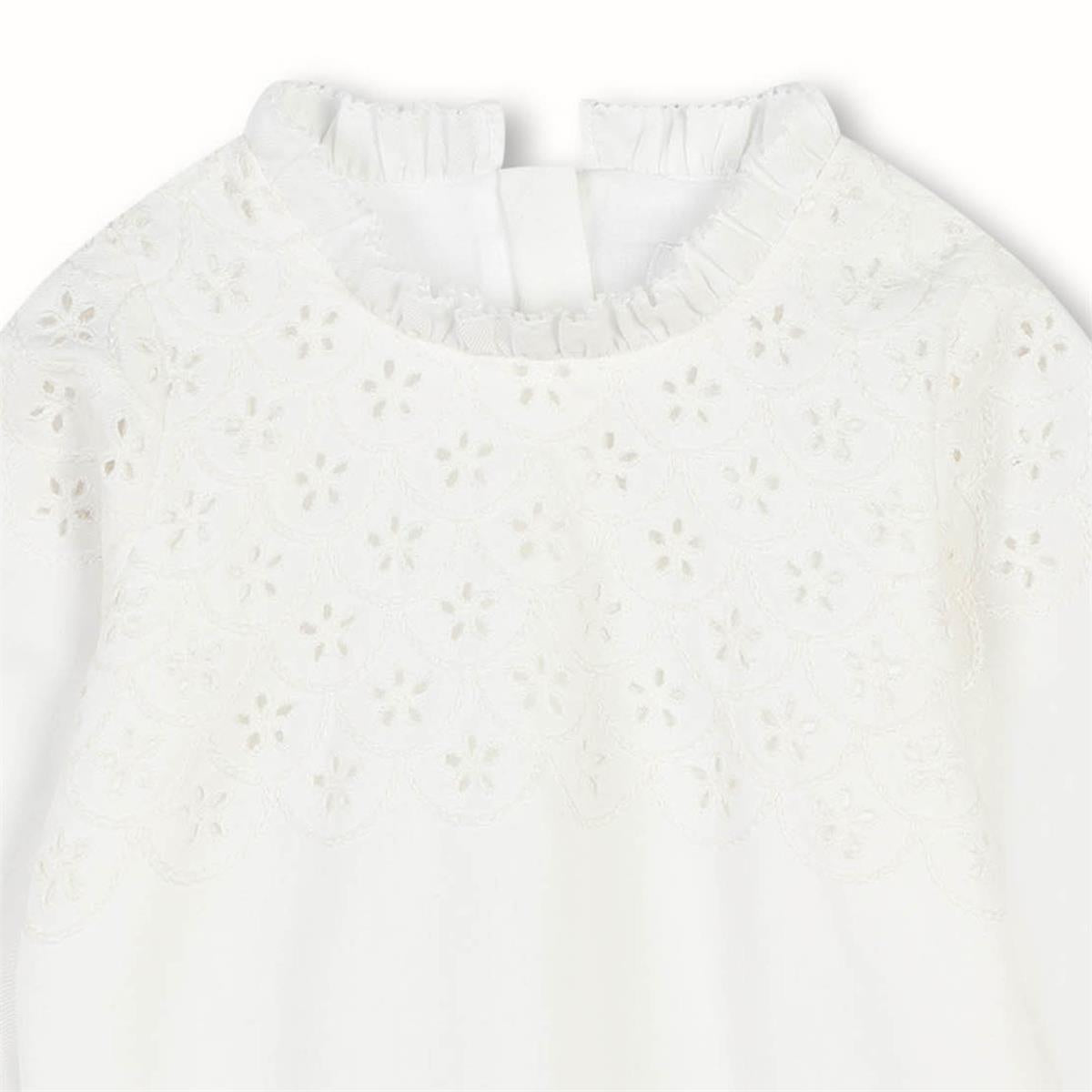 Baby Girls White Cotton Dress