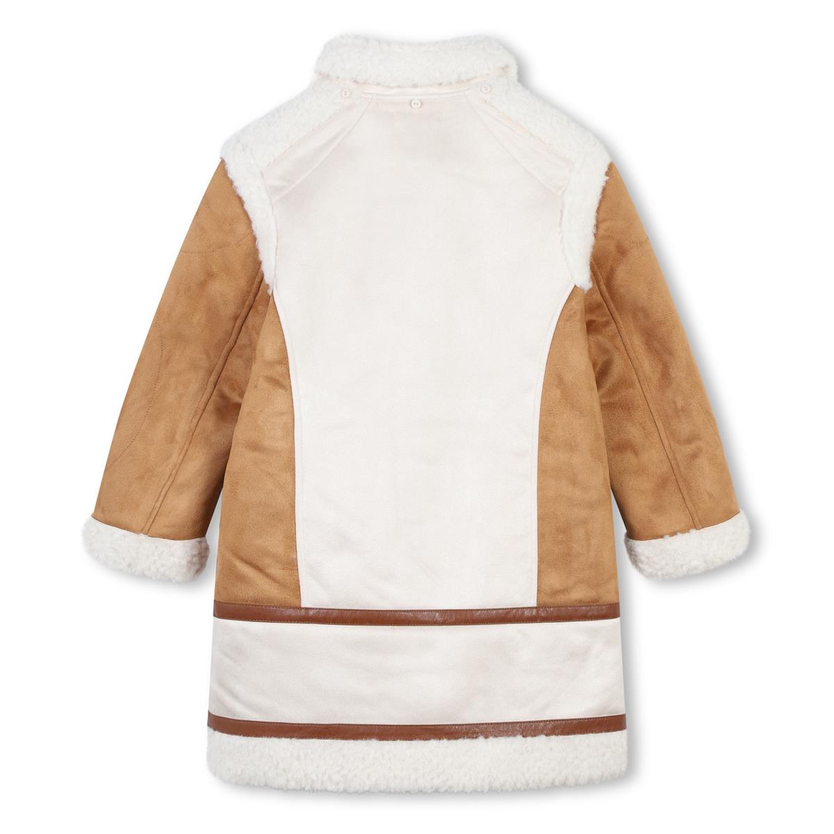 Girls Brown Hooded Coat