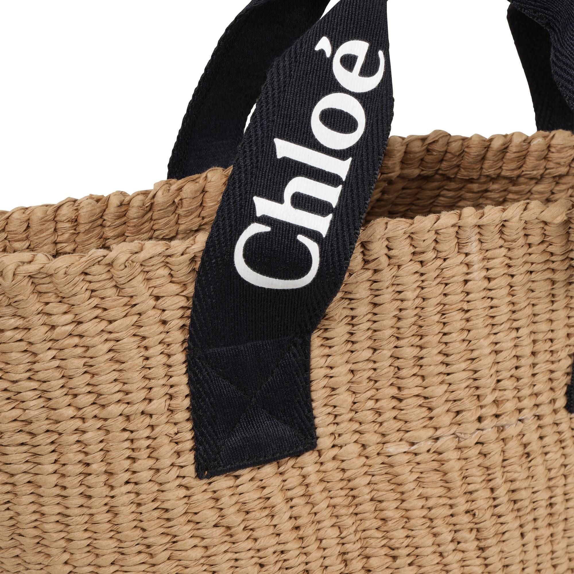 Sac à main tressé beige pour fille (L33cmxH22cm)