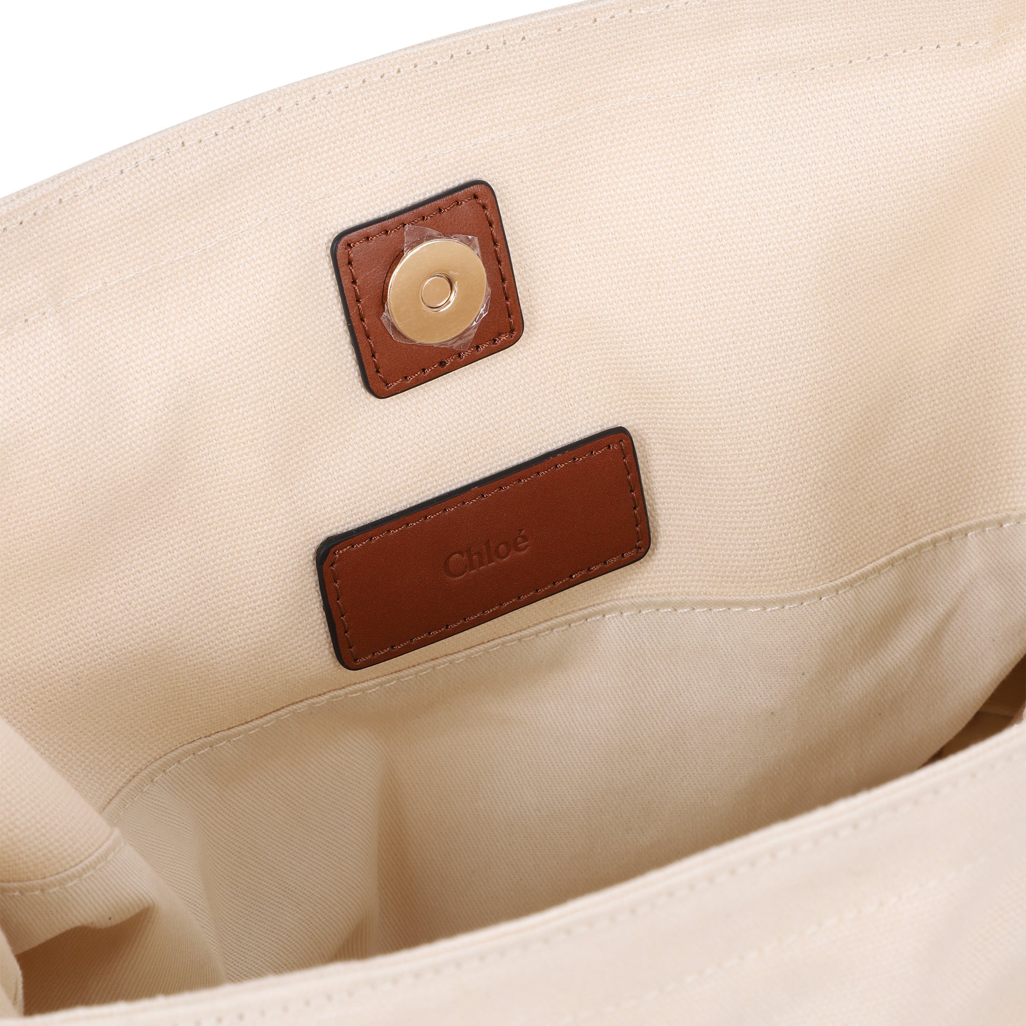 Girls Beige Embroidered Logo Handbag(W40 x H25 x D12 cm)