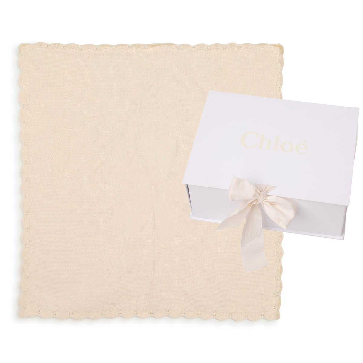 Baby Girls Beige Blanket(75x75cm)