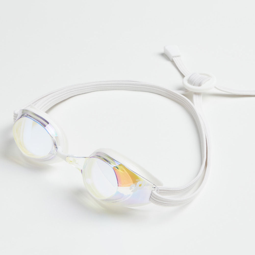 Adult White Rubber Ring Racing Goggles(CAIN_CLRD)