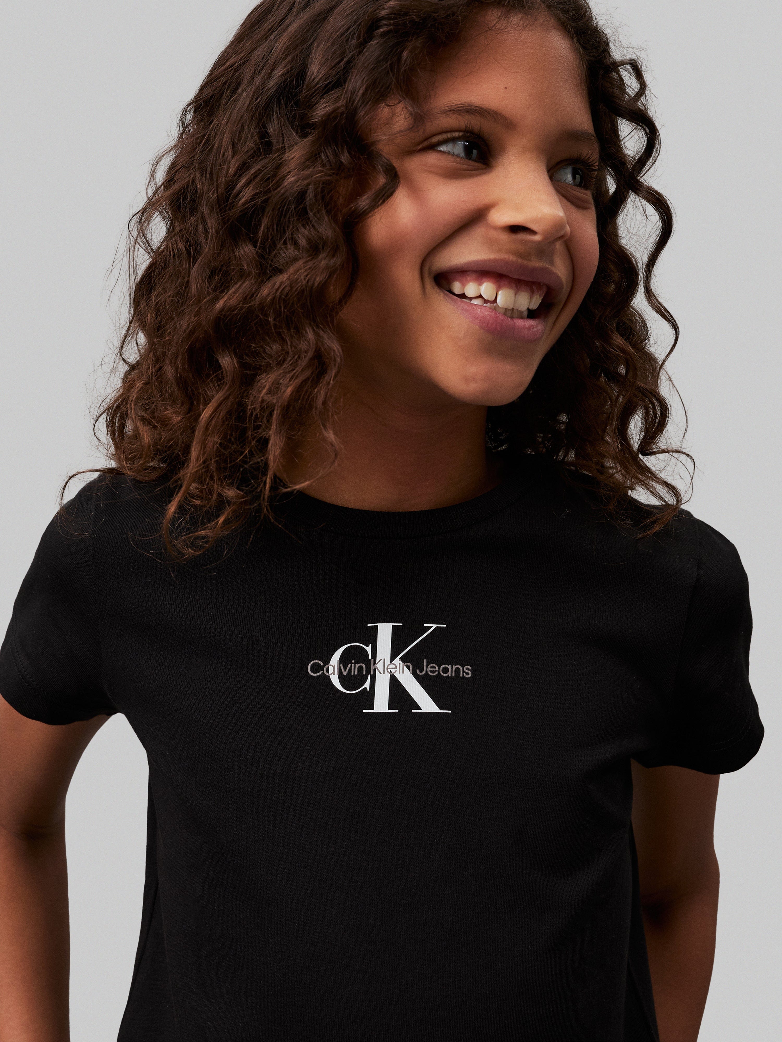 Calvin Klein Girls Monogram Logo T-Shirt