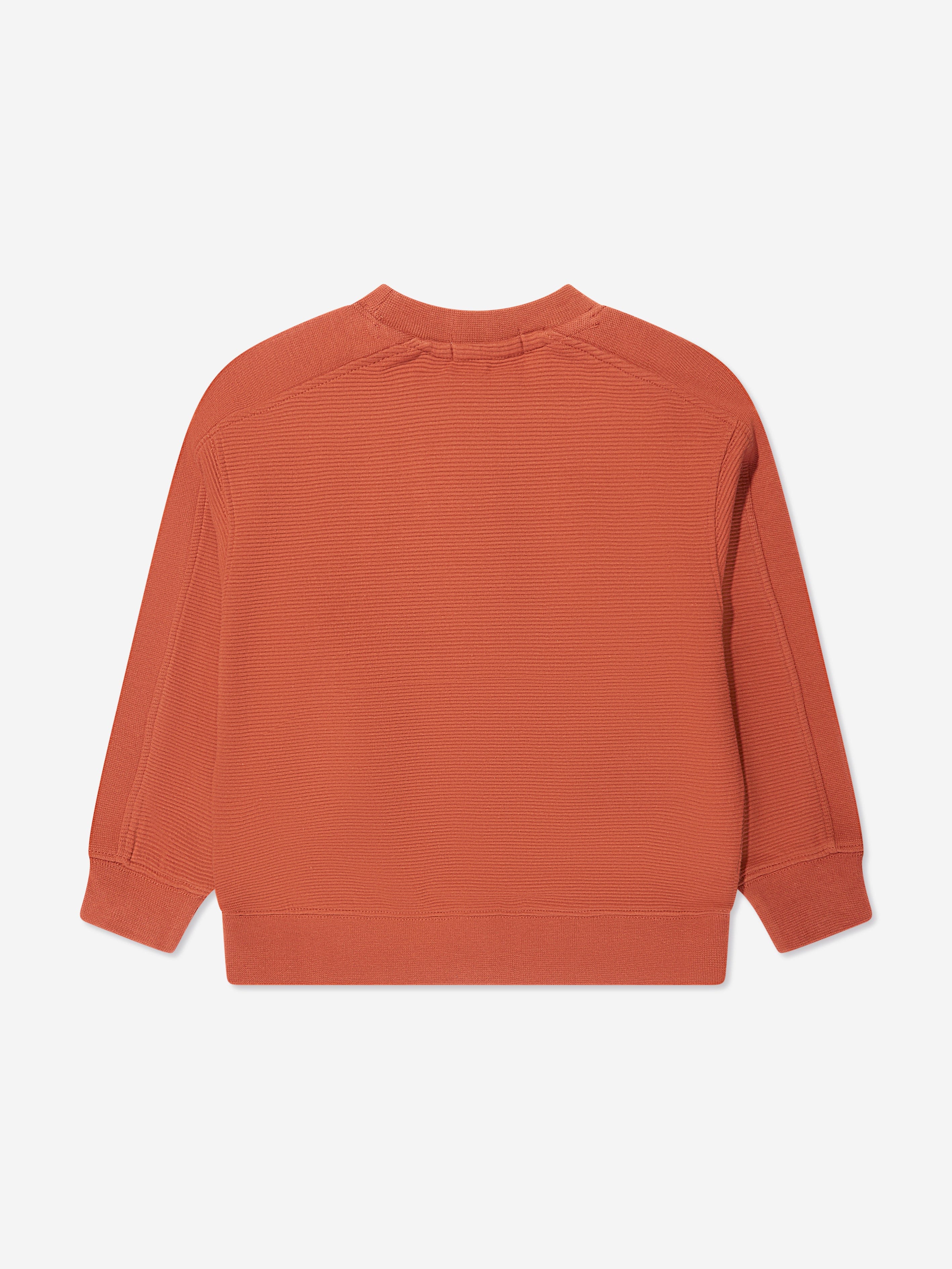 Calvin Klein Boys Ottoman Badge Sweatshirt in Auburn
