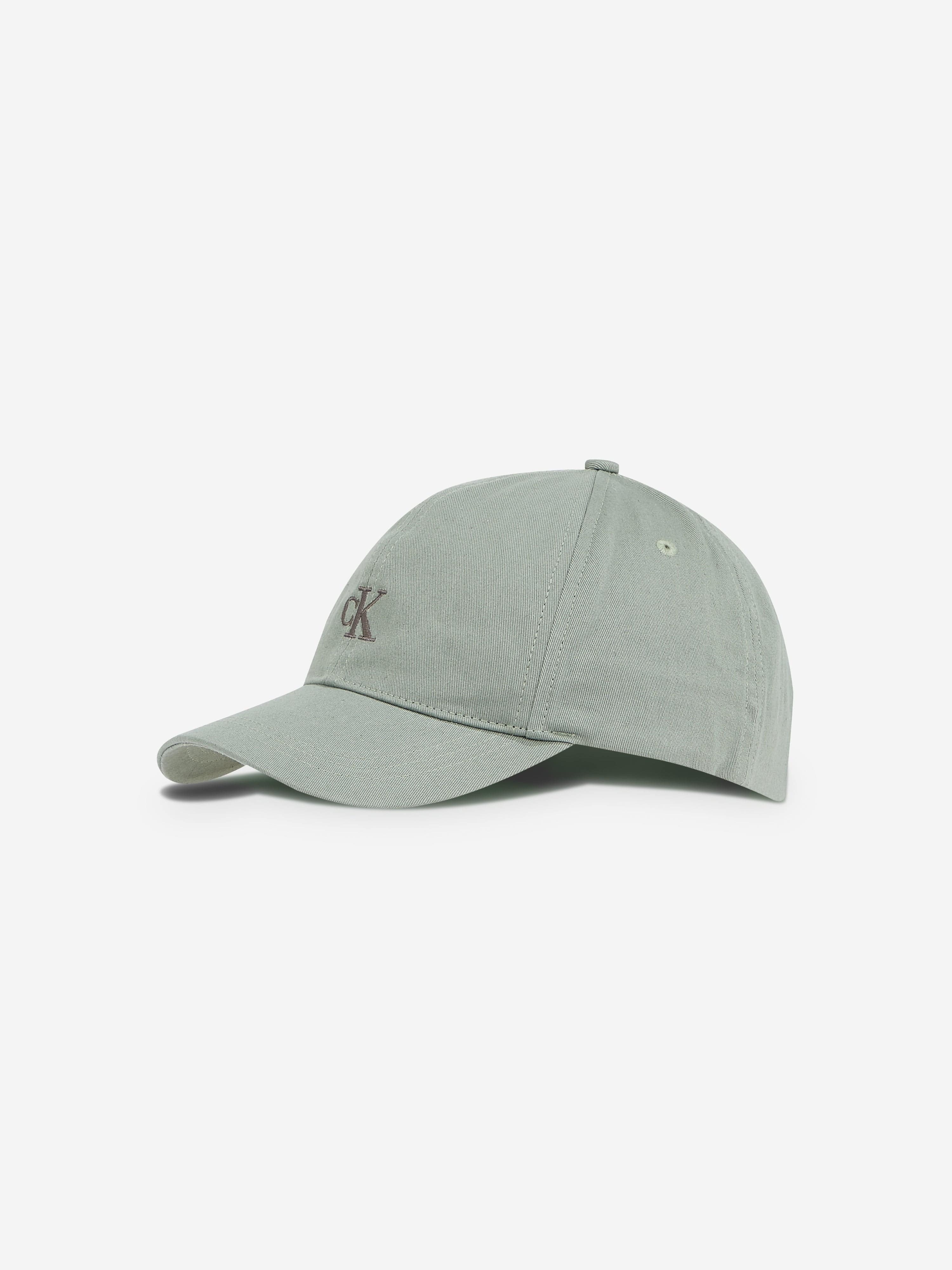 Calvin Klein Kids Monogram Baseball Cap in Green