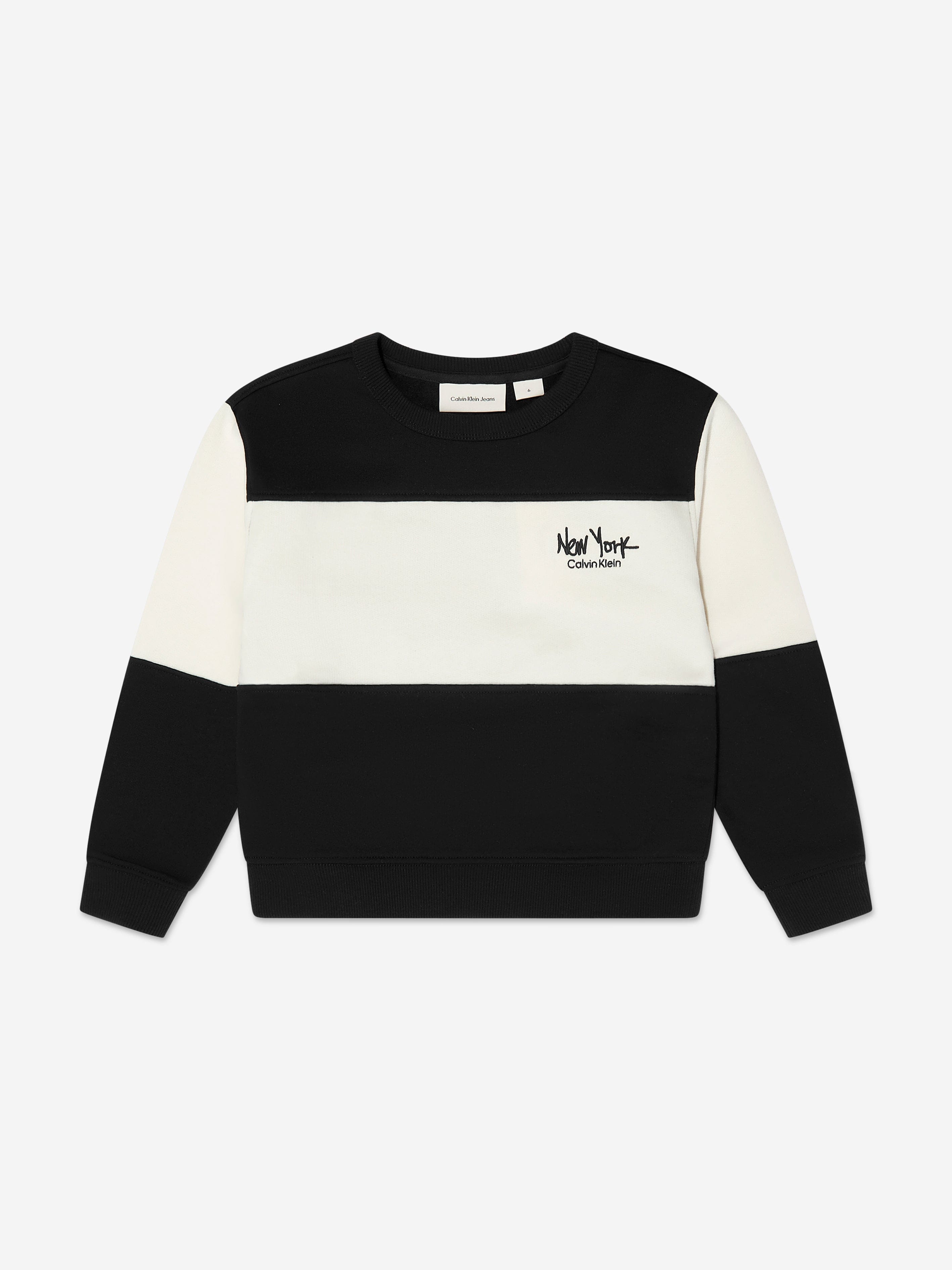 Boys Striped Coloublock Tracksuit in Black