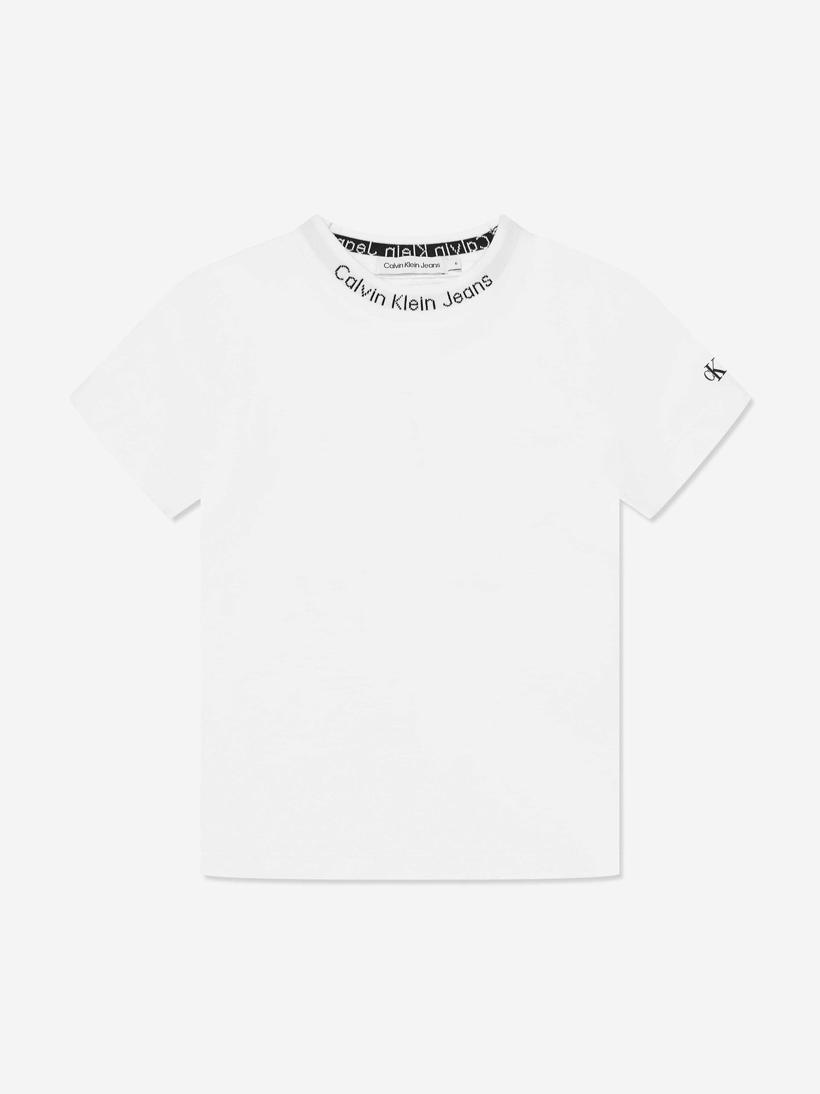 Calvin Klein Boys Intarsia 2 Pack T-Shirt Set in Multicolour