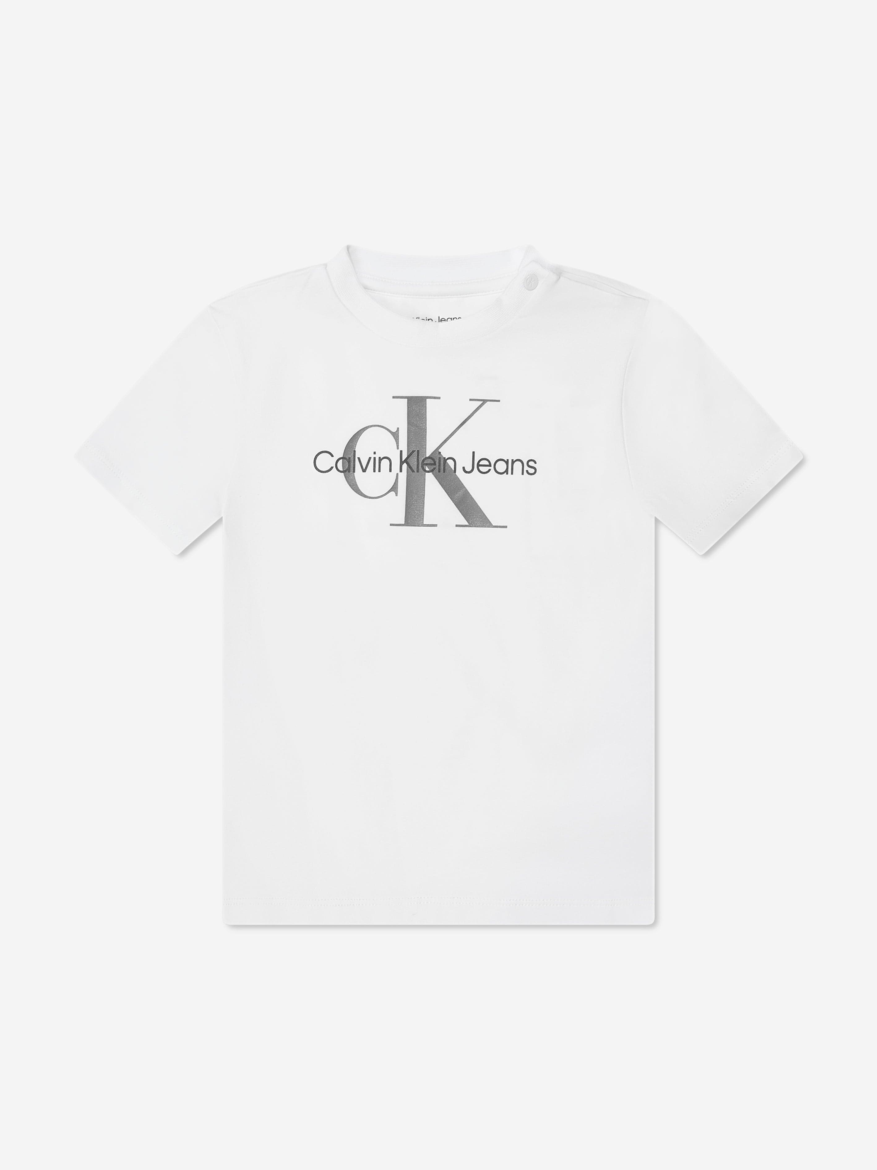 Calvin Klein Baby Monogram Starter Gift Set in White