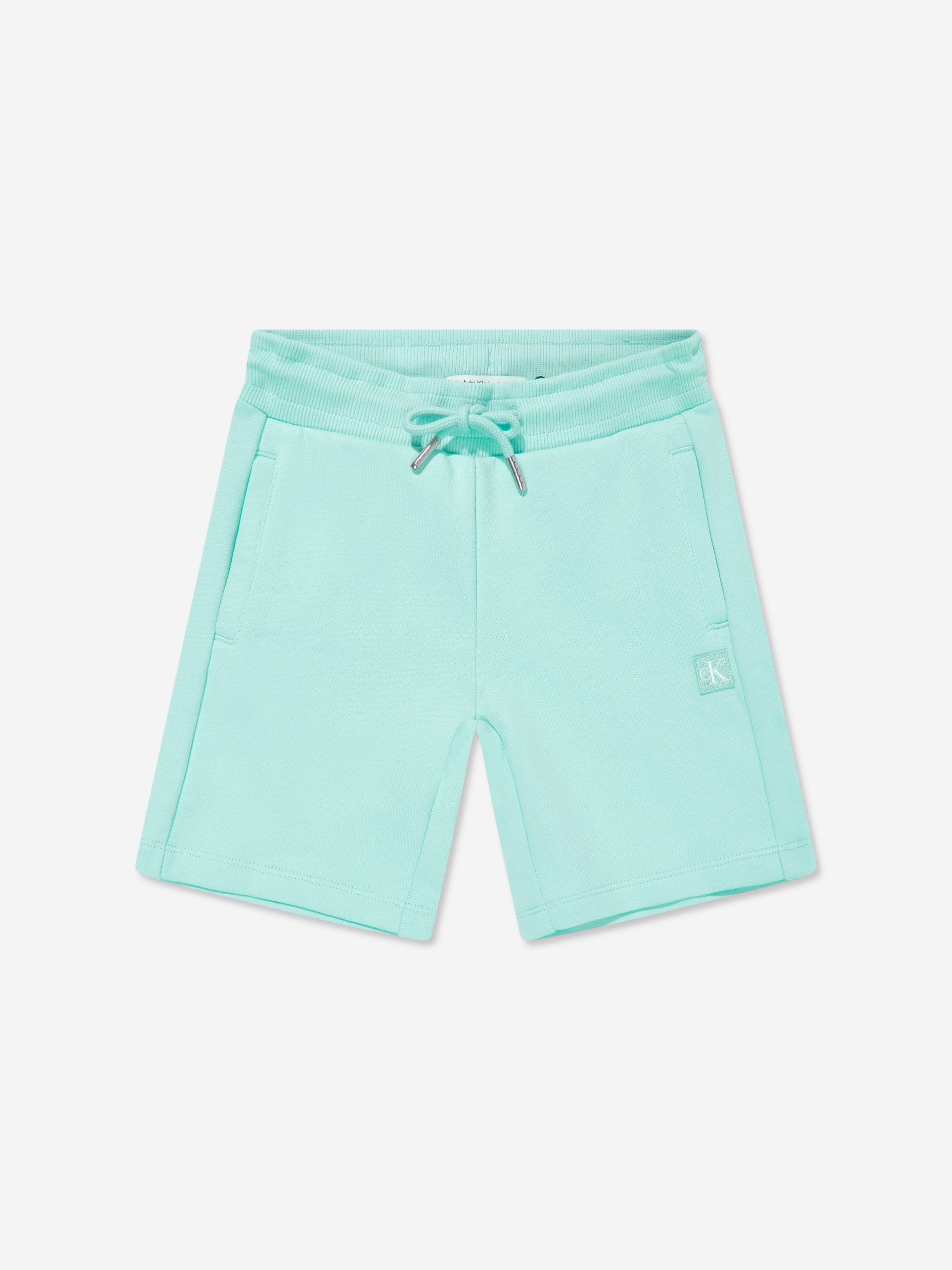 Calvin Klein Kids Mono Mini Badge Shorts Set in Blue