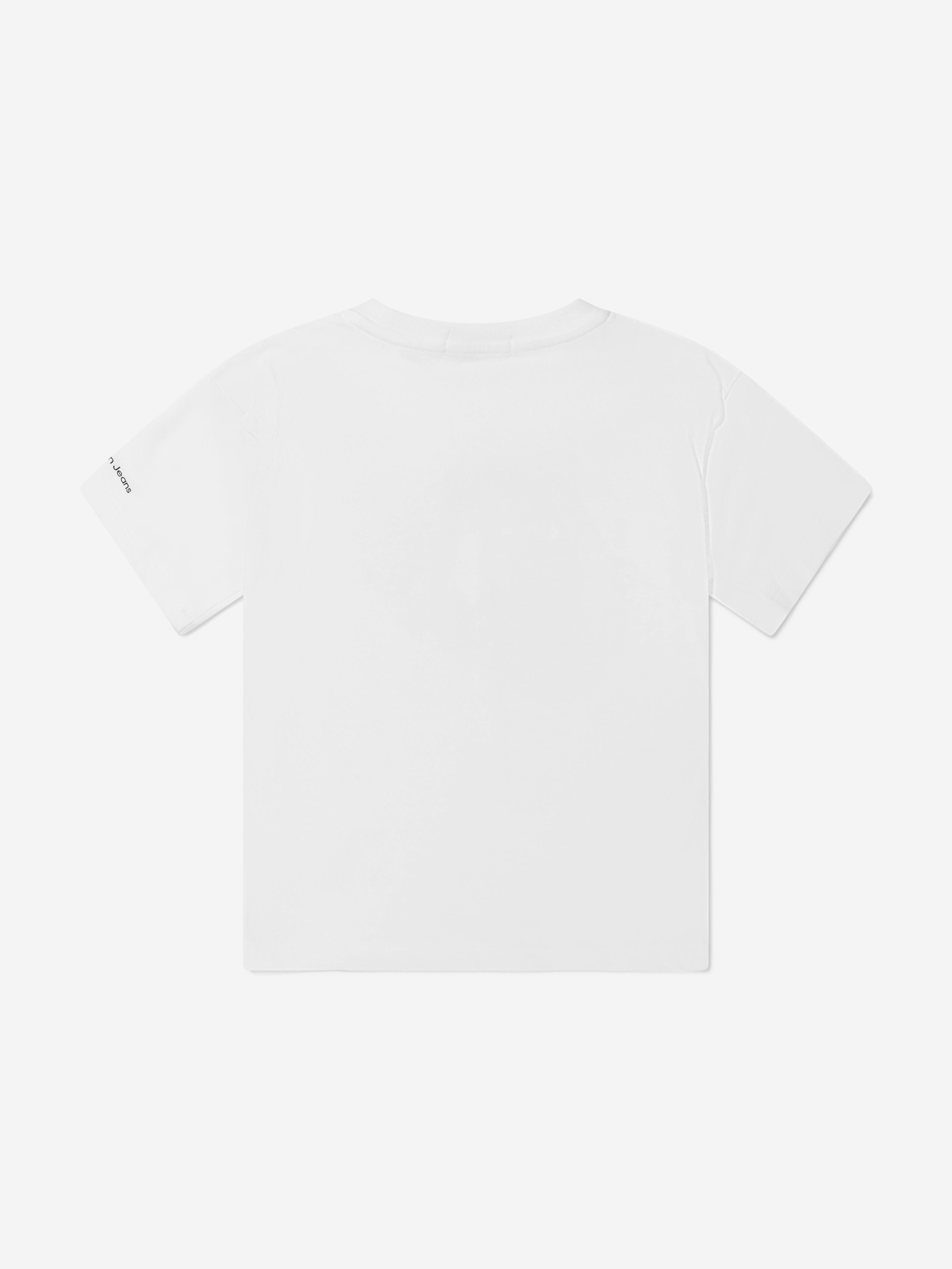 Calvin Klein Boys Organic Cotton Reflective Monogram T-Shirt