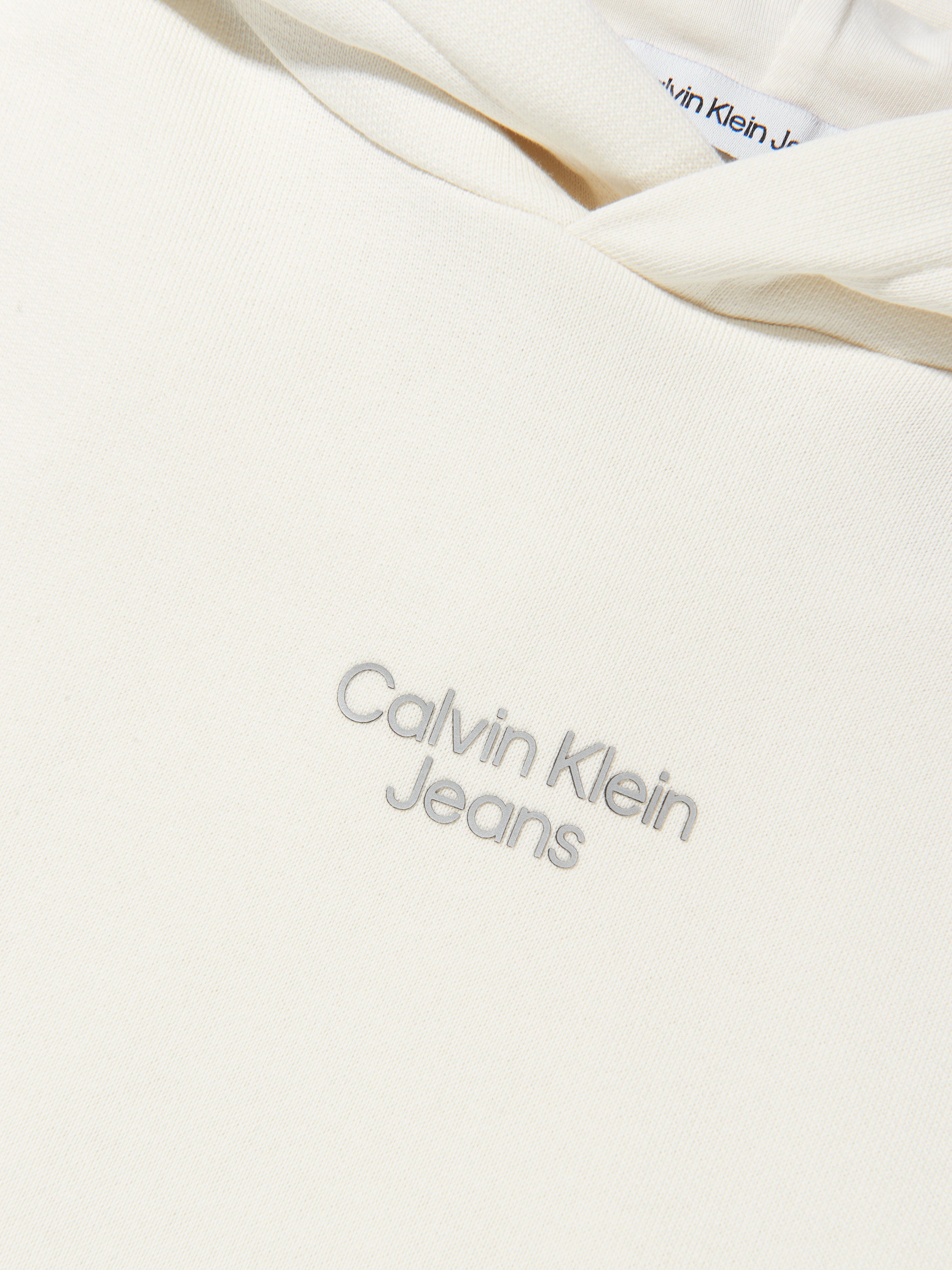 Calvin Klein Girls Stack Logo Sport Hoodie