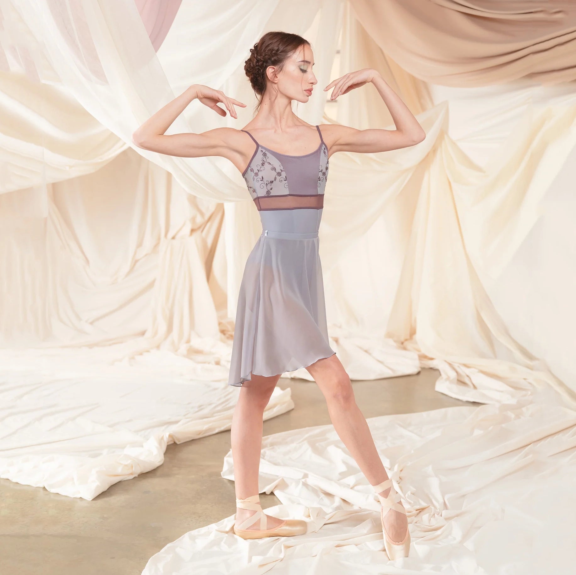 Women Light Blue "BRIGID" Ballet Onesies(CD26113-2/L43+L09+TRD57+L76+TP15)