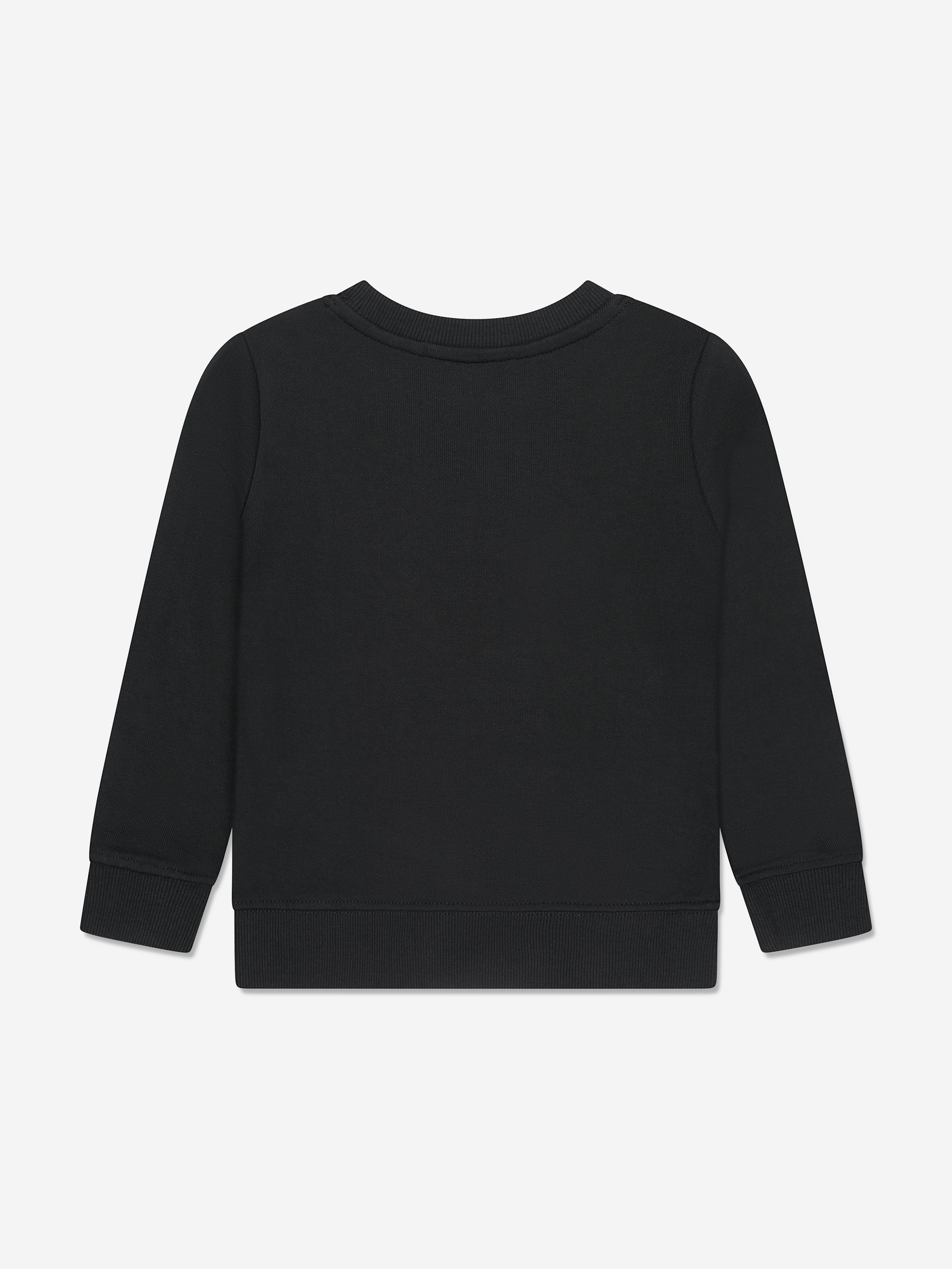 Calvin Klein Boys Maxi Block Logo Sweatshirt in Black