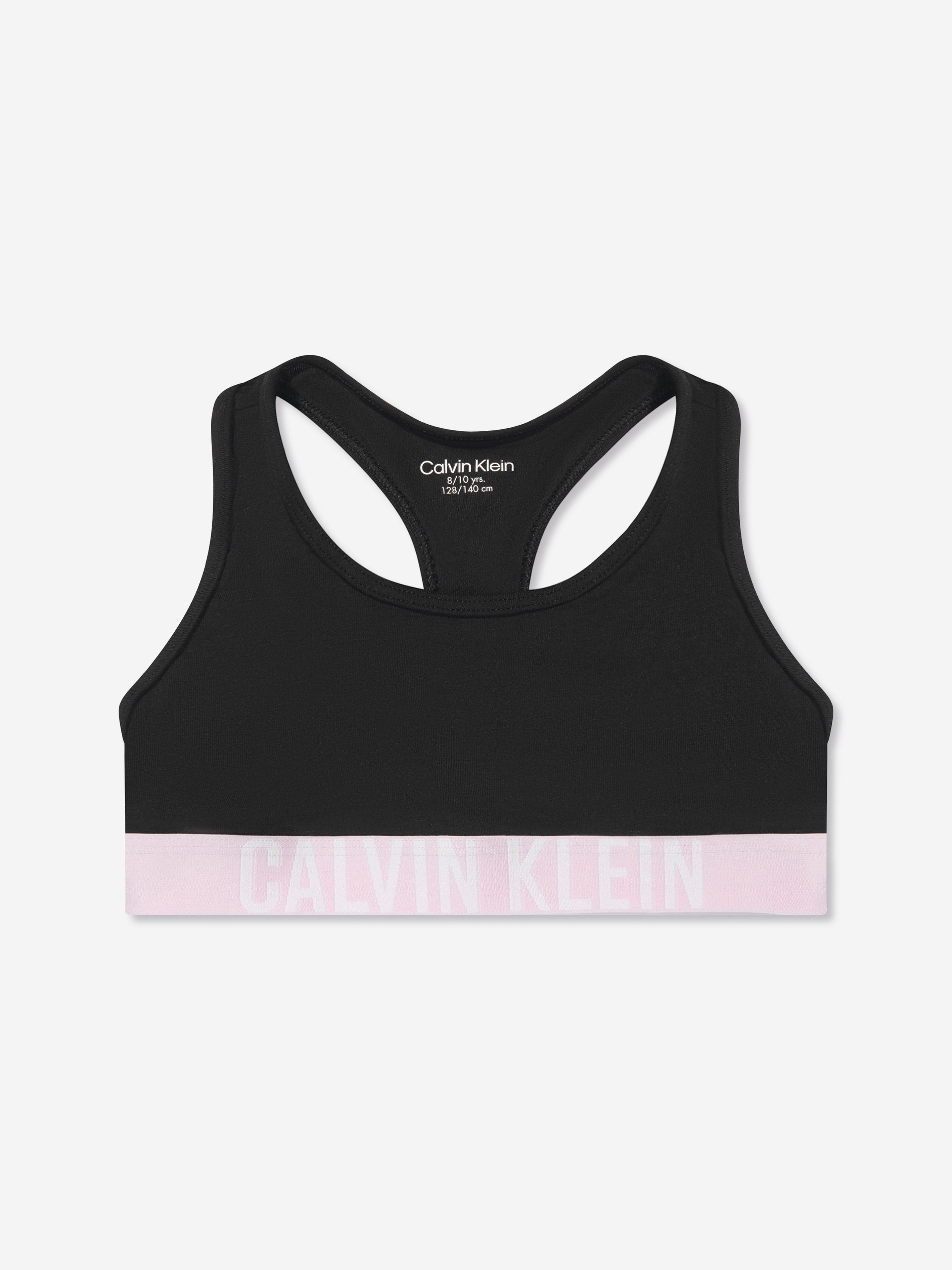 Calvin Klein Girls 3 Pack Bralette Set in White