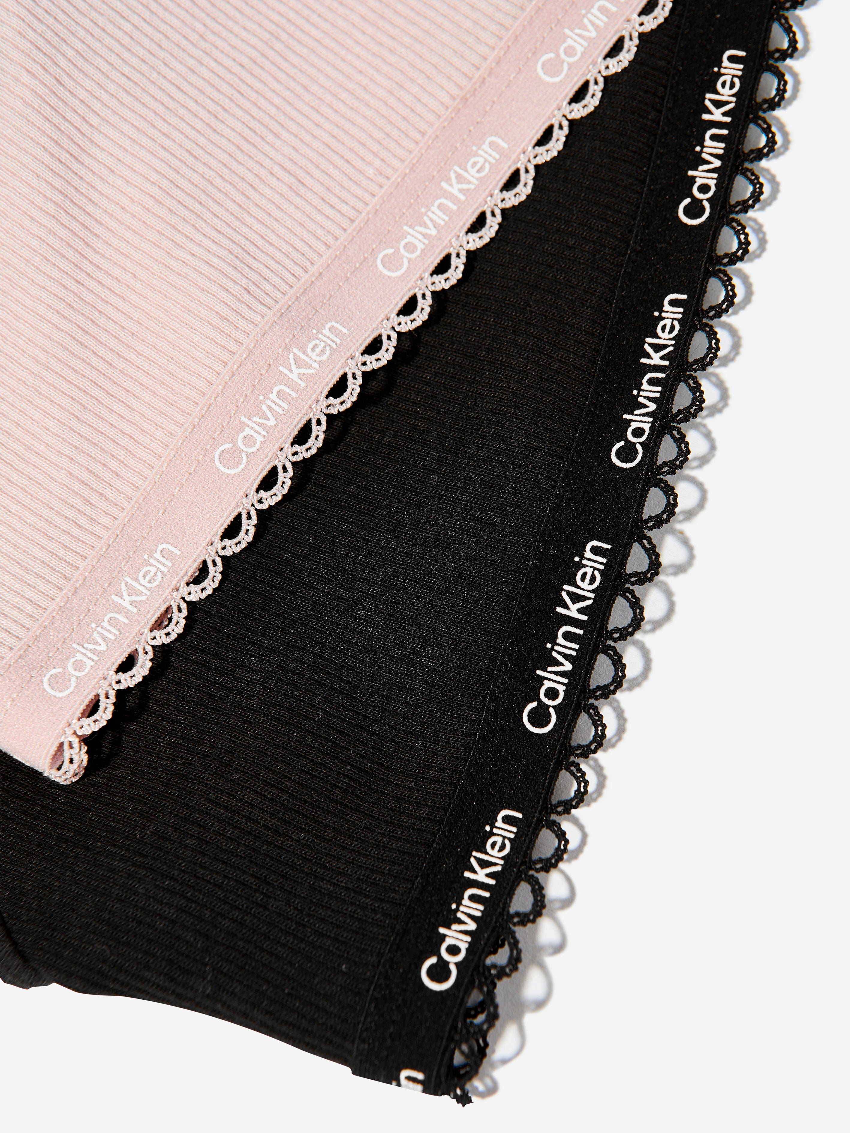 Calvin Klein Girls 2 Pack Bralette Set in Multicolour