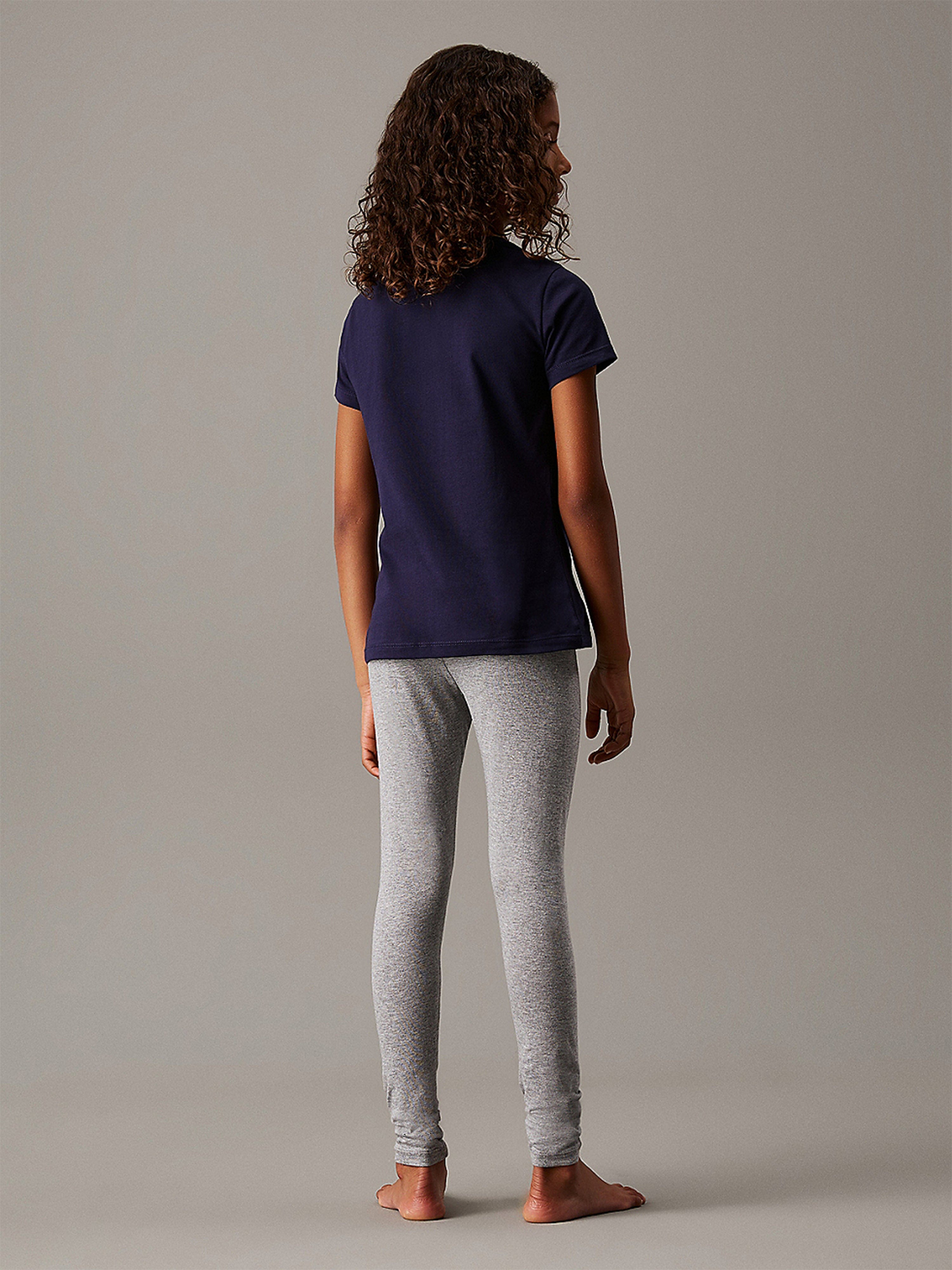Calvin Klein Girls 2 Pack Leggings Set in Multicolour