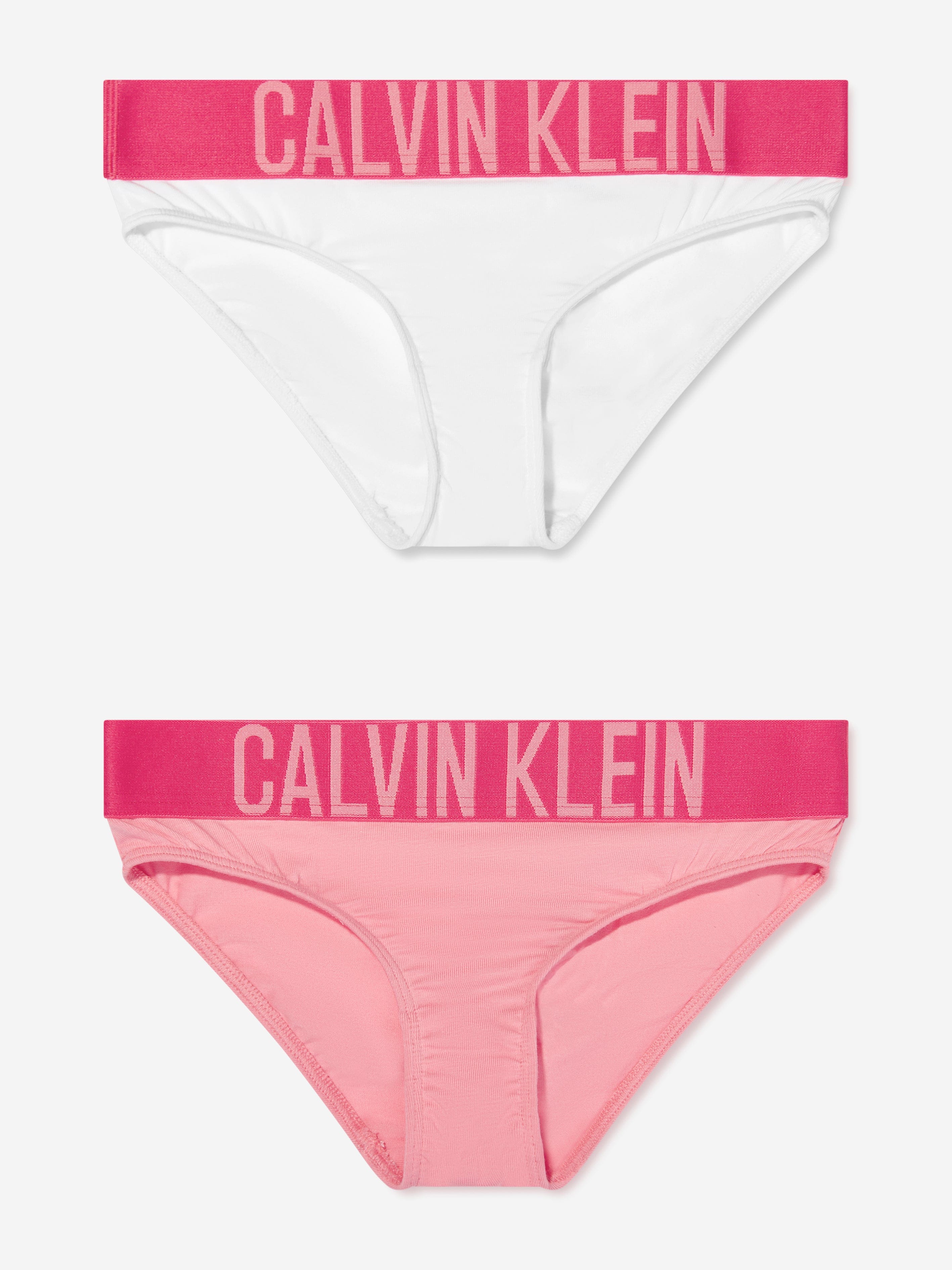 Calvin Klein Girls 2 Pack Bikini Knickers Set in Multicolour
