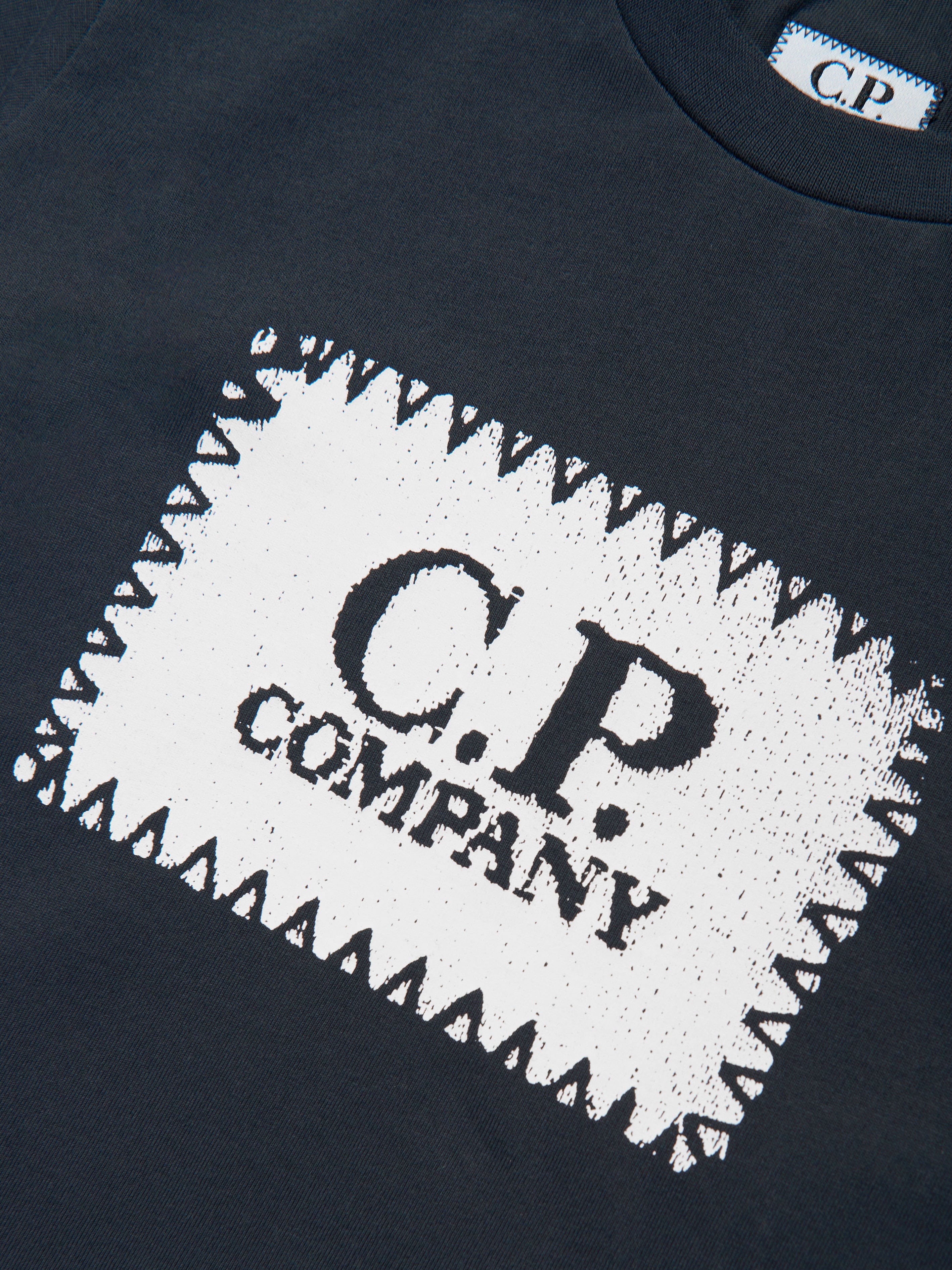 C.P. Company Boys Logo T-Shirt in Navy
