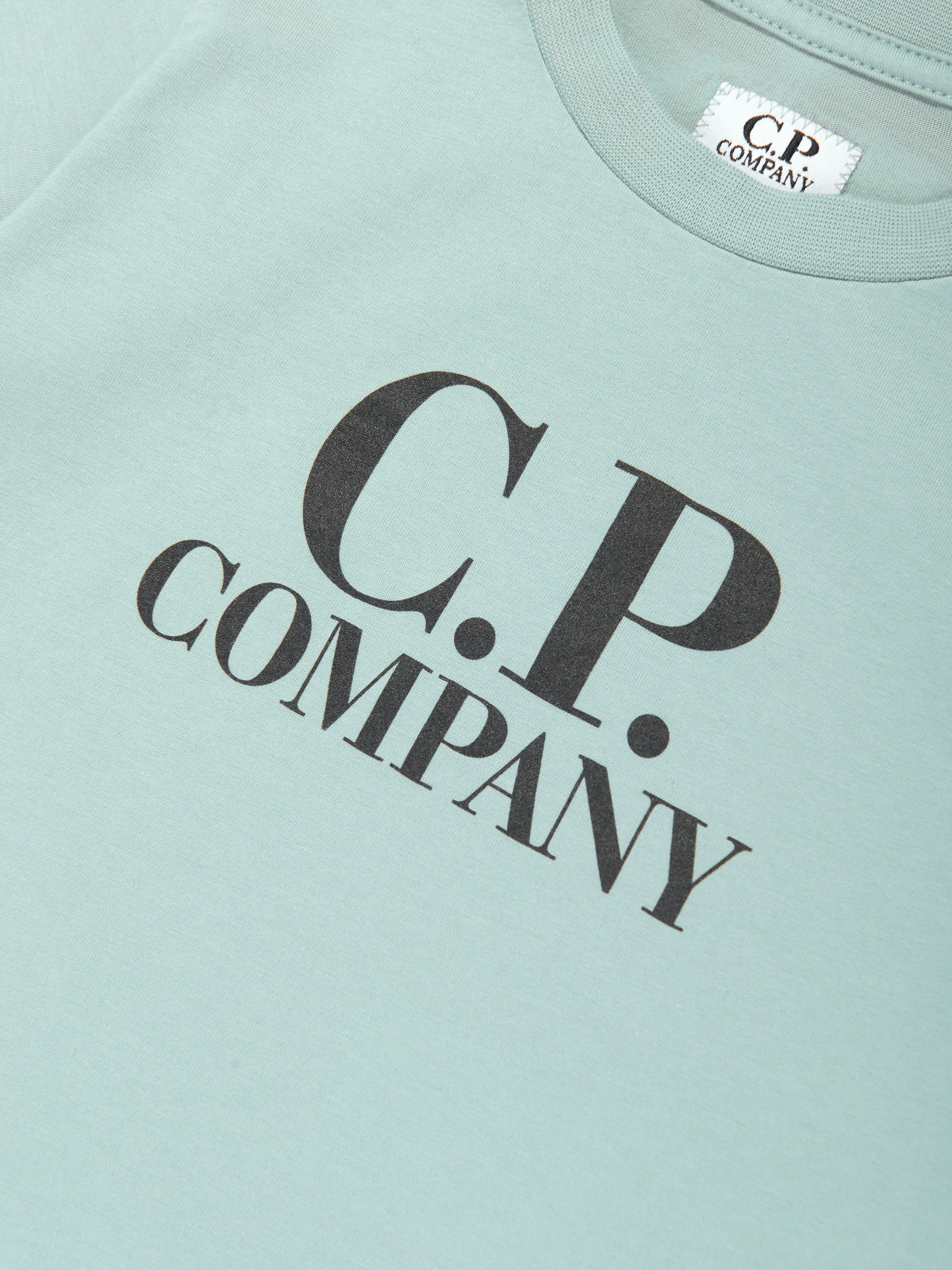 Boys Logo Print T-Shirt in Green