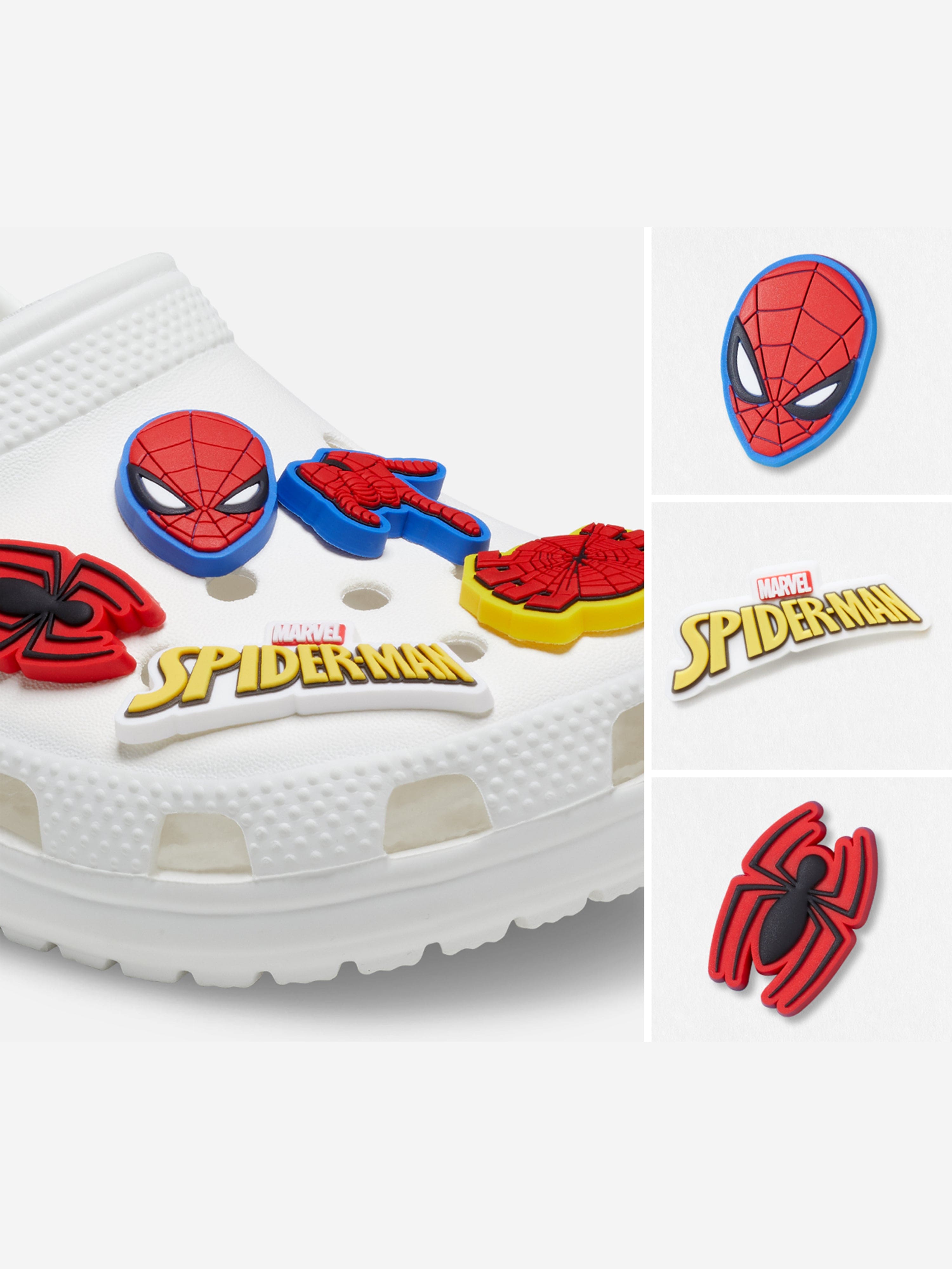 Kids Spider Man Jibbitz™ Charm 5 Pack in Multicolour