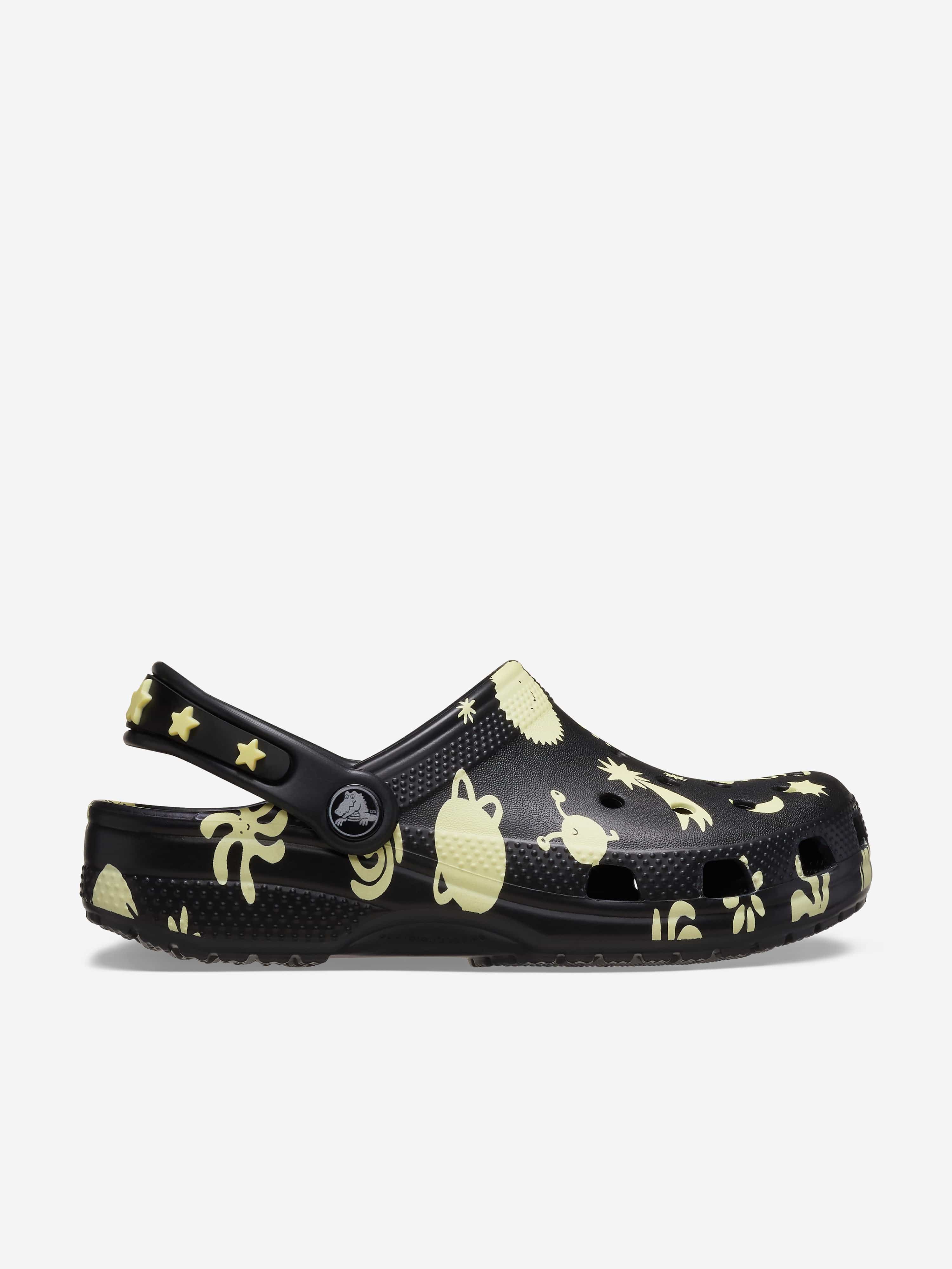 Kids Classic Glow Space Clog in Black