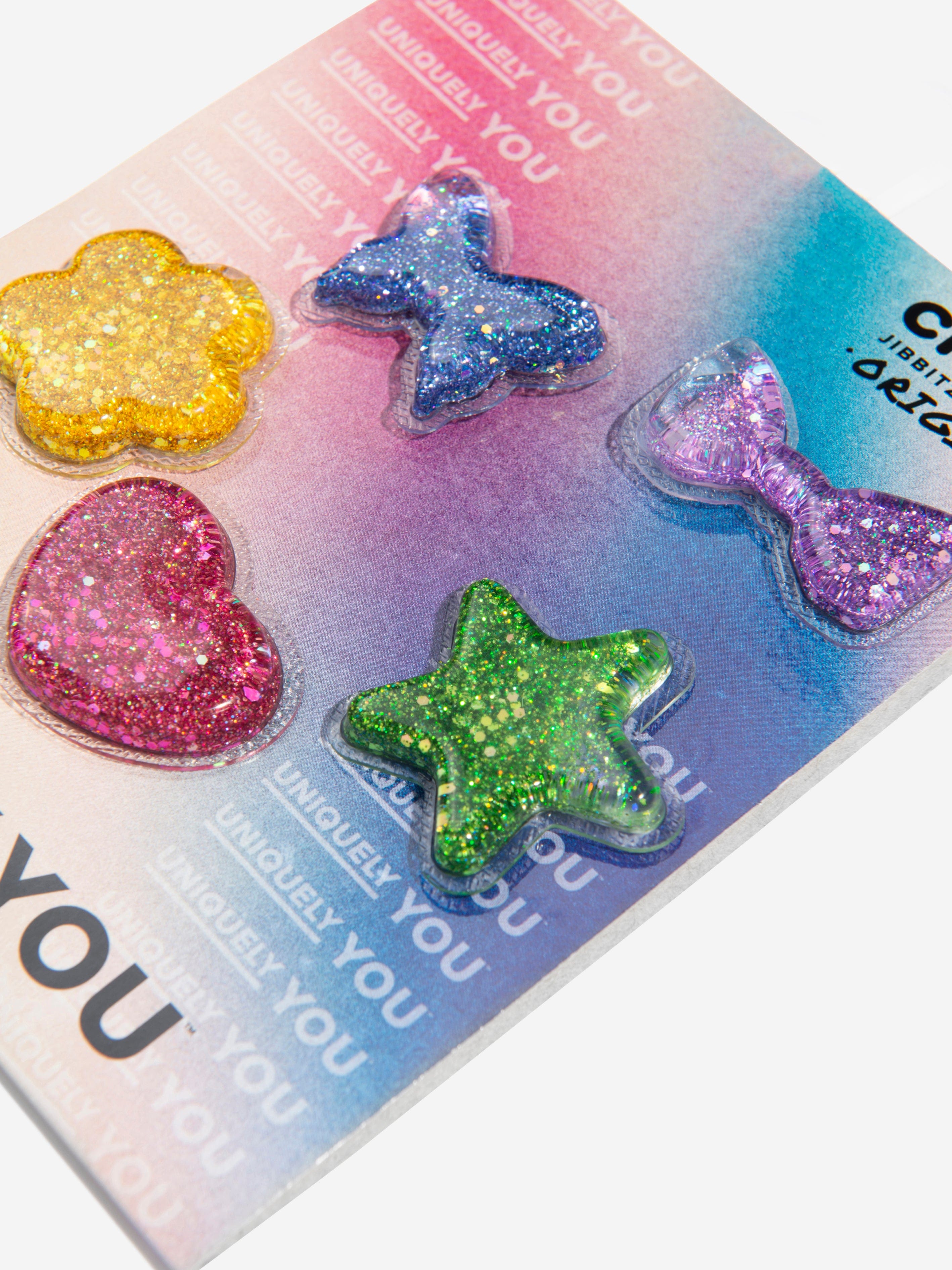 Crocs Girls UV Changing Squish Jibbitz™ Charm 5 Pack in Multicolour