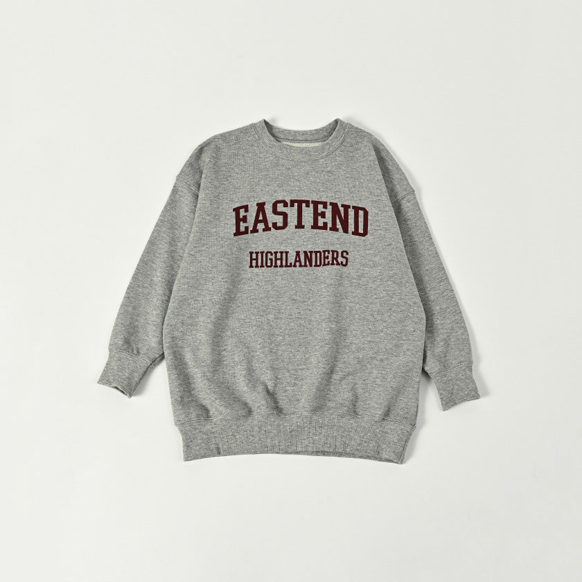 Boys & Girls Grey Logo Cotton Sweatshirt