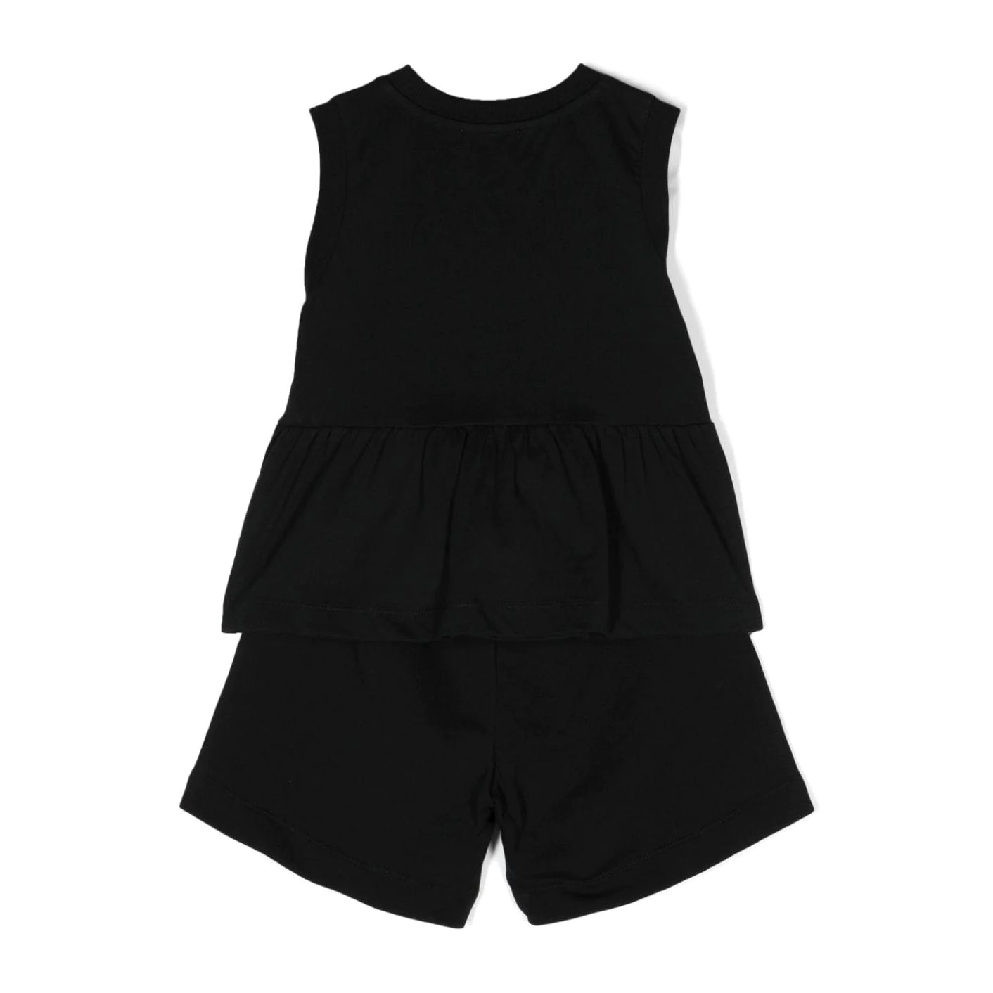 Girls Black Logo Cotton Set