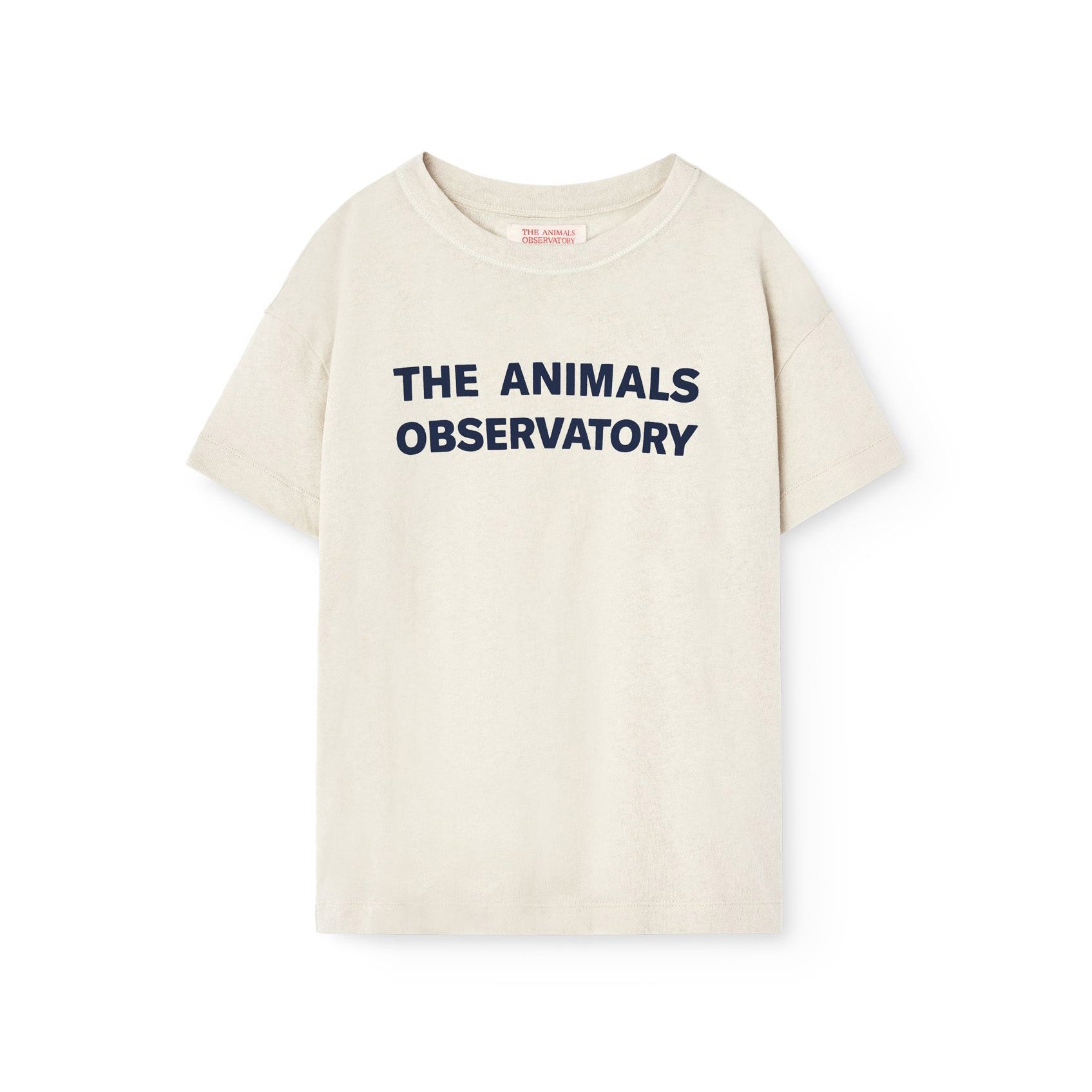 Boys & Girls Beige Logo Cotton T-Shirt